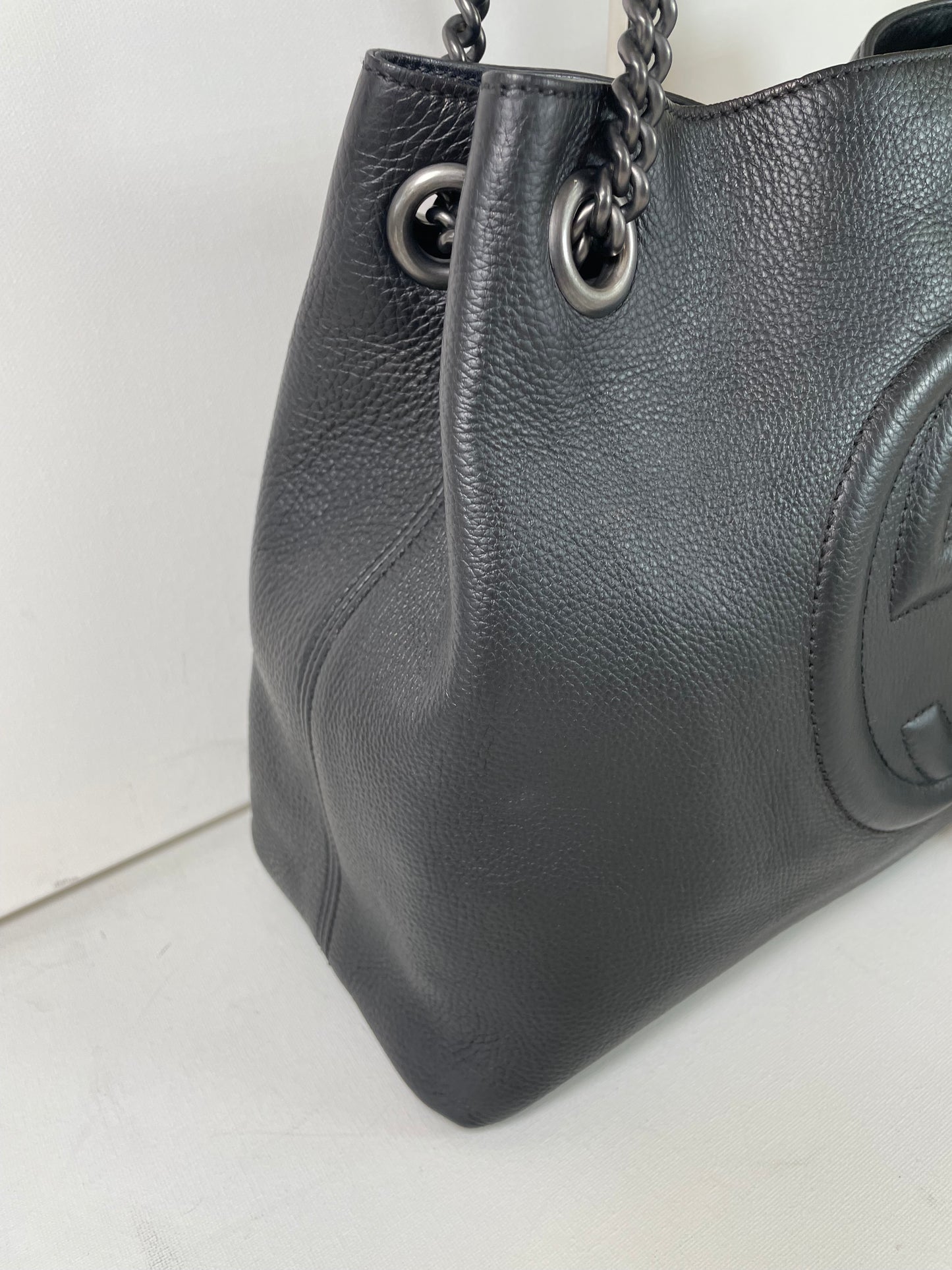 Preloved Gucci Soho Chain Double Handle Shoulder Tote Bag
