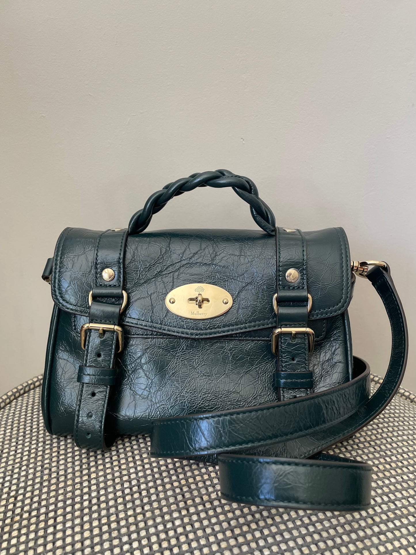 Preloved Mulberry Alexa Satchel Bag, Mini