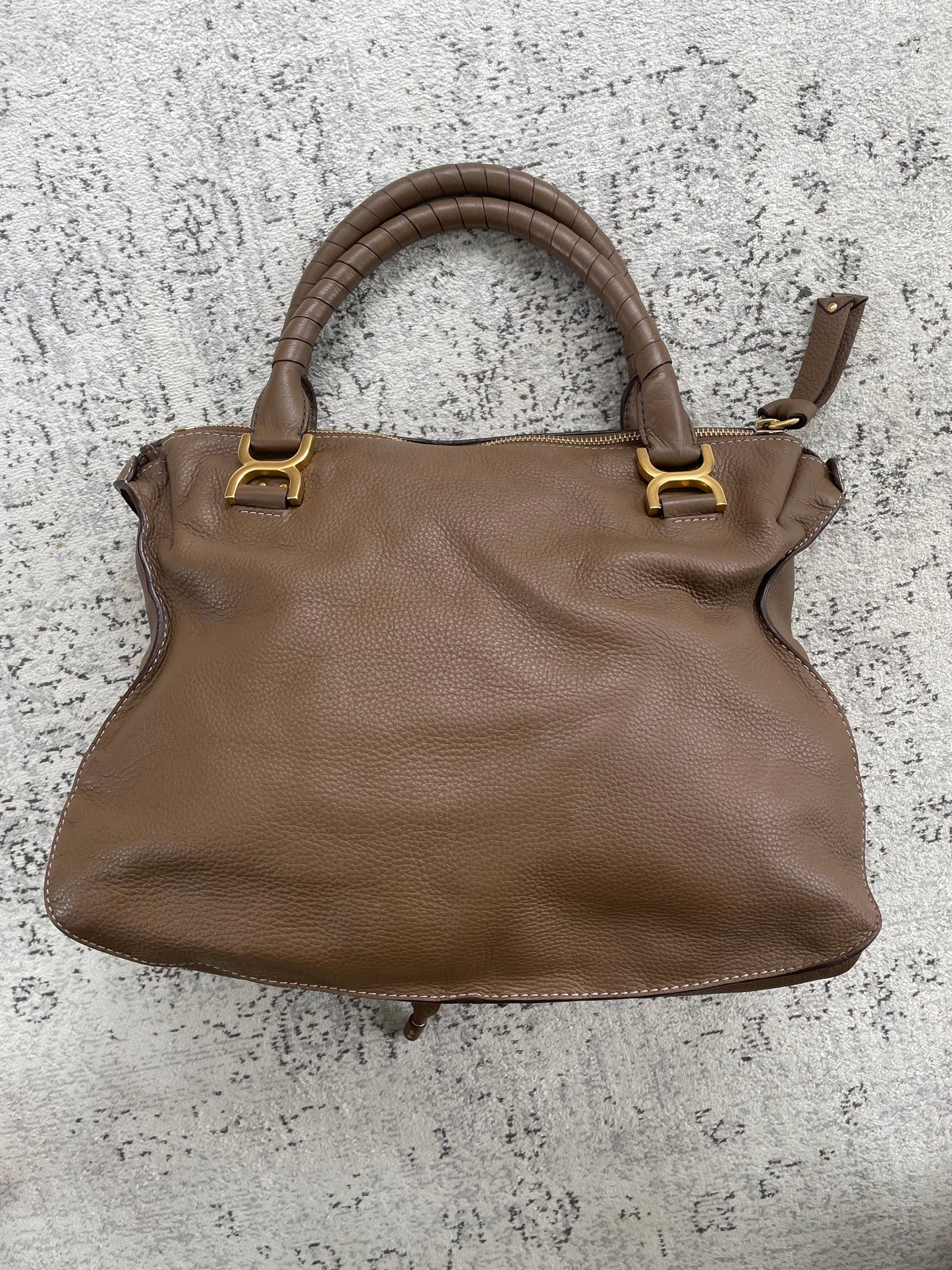 Preloved Chloe Marcie Satchel Shoulder Bag, Large