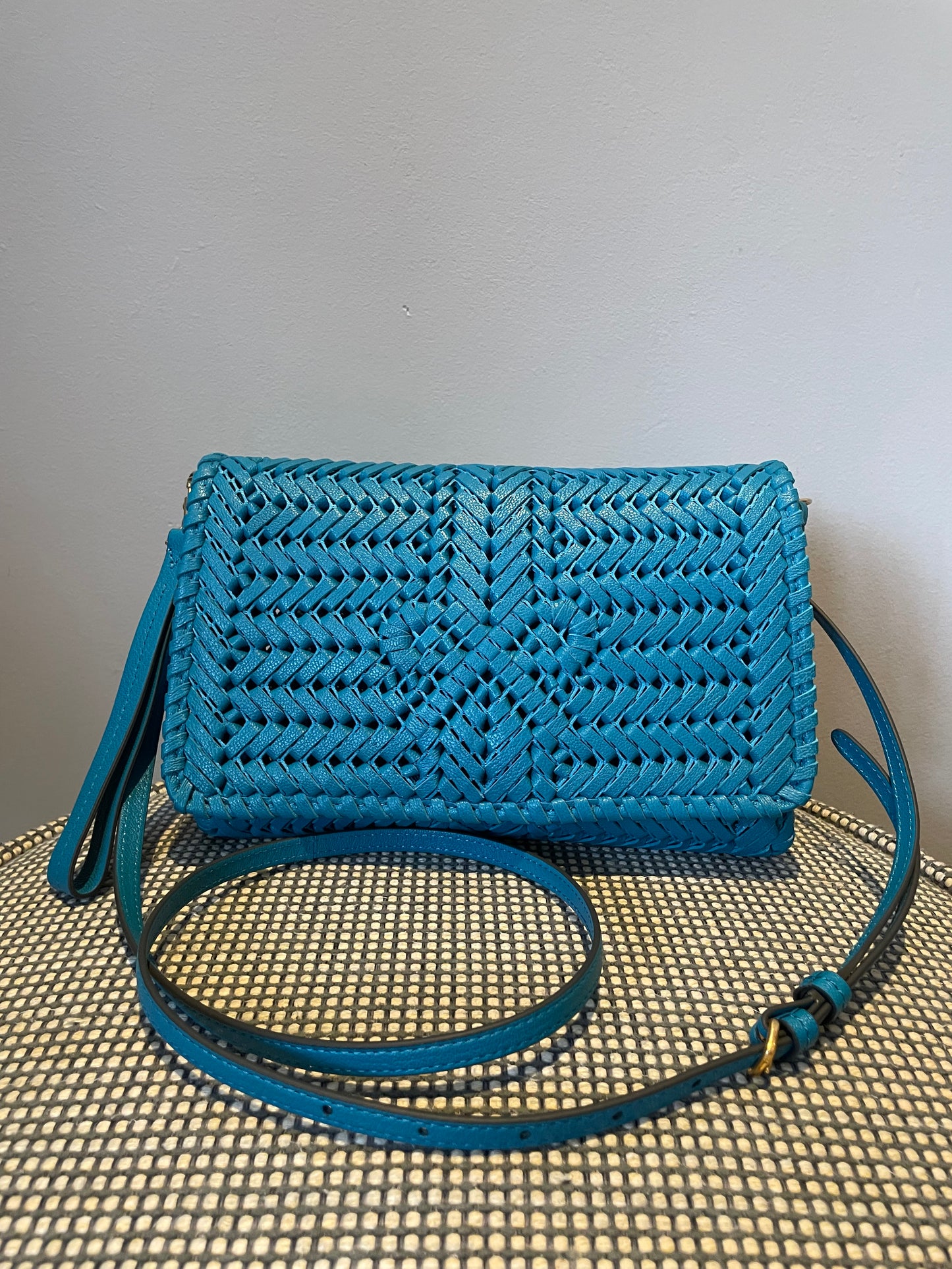 Preloved Anya Hindmarch Neeson Woven Crossbody Bag