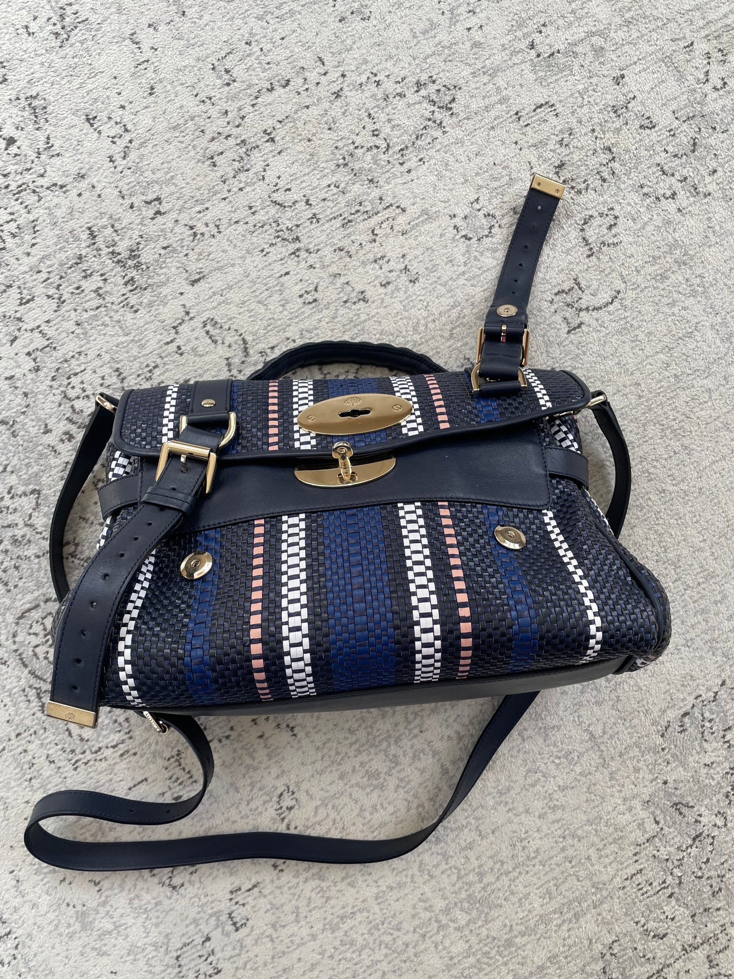 Preloved Mulberry Alexa Satchel Bag, Regular
