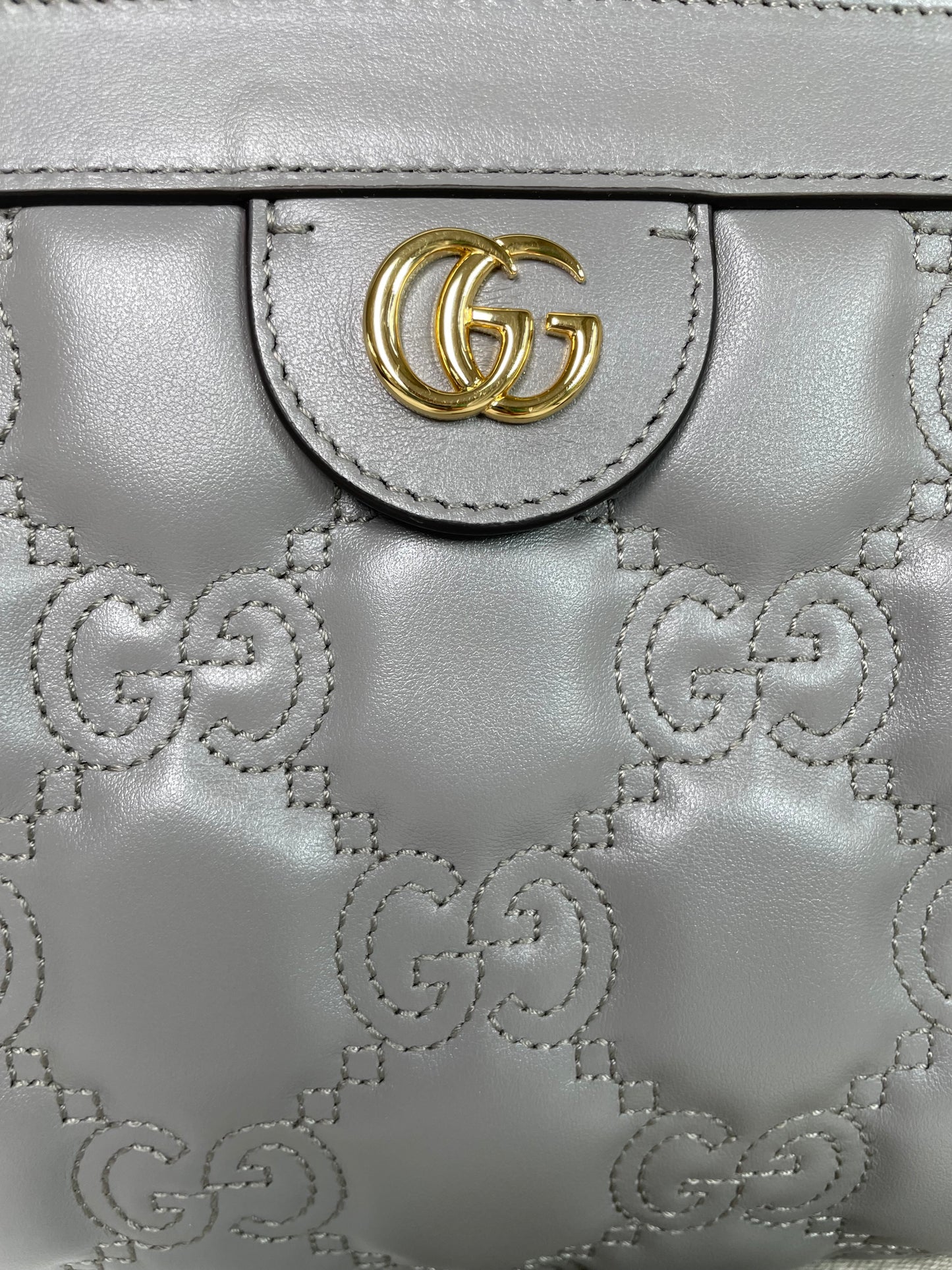 Preloved Gucci GG Matelasse Slim Chain Shoulder Bag, Small