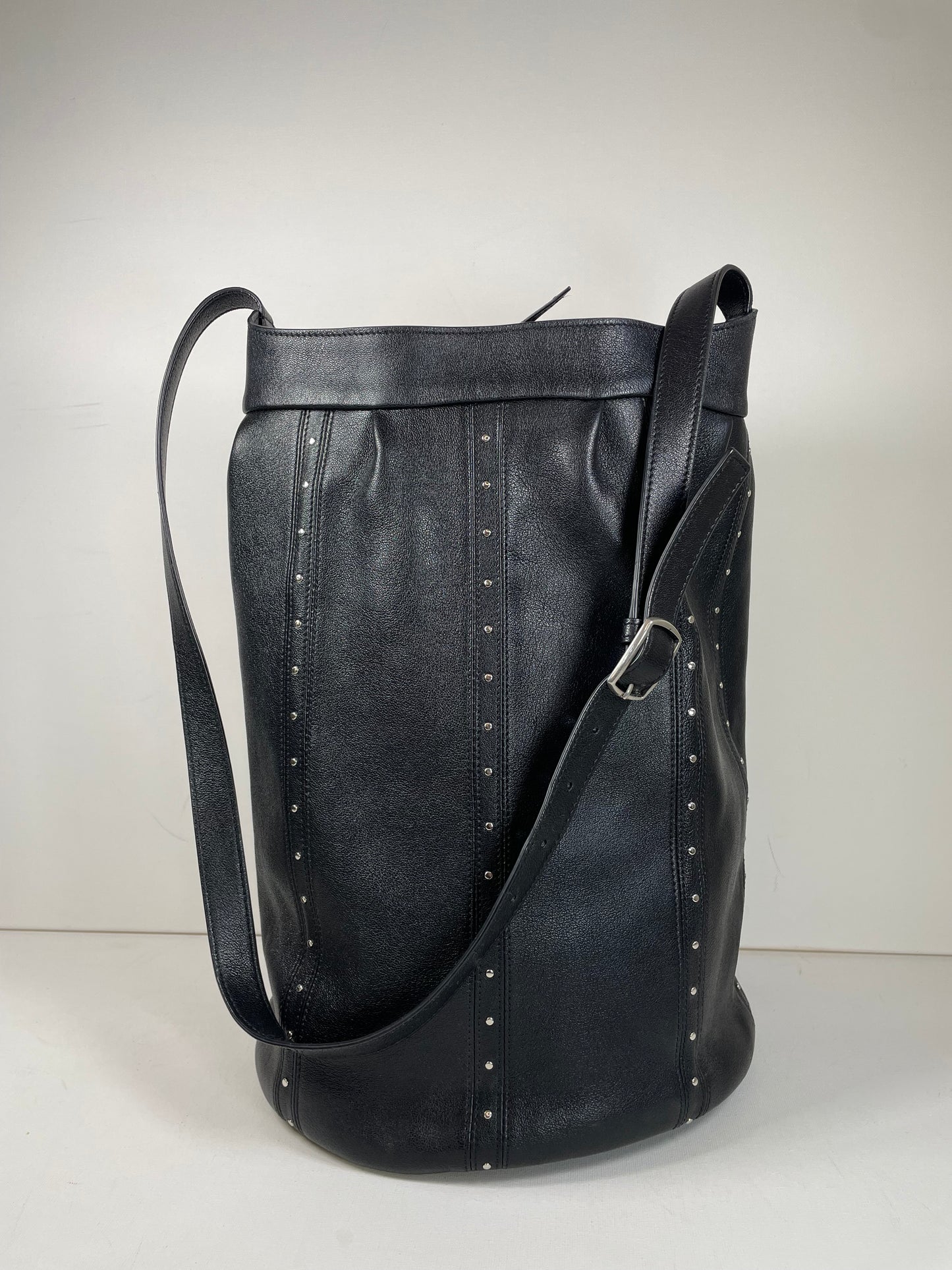 Preloved Celine Studded Shoulder Bucket Bag