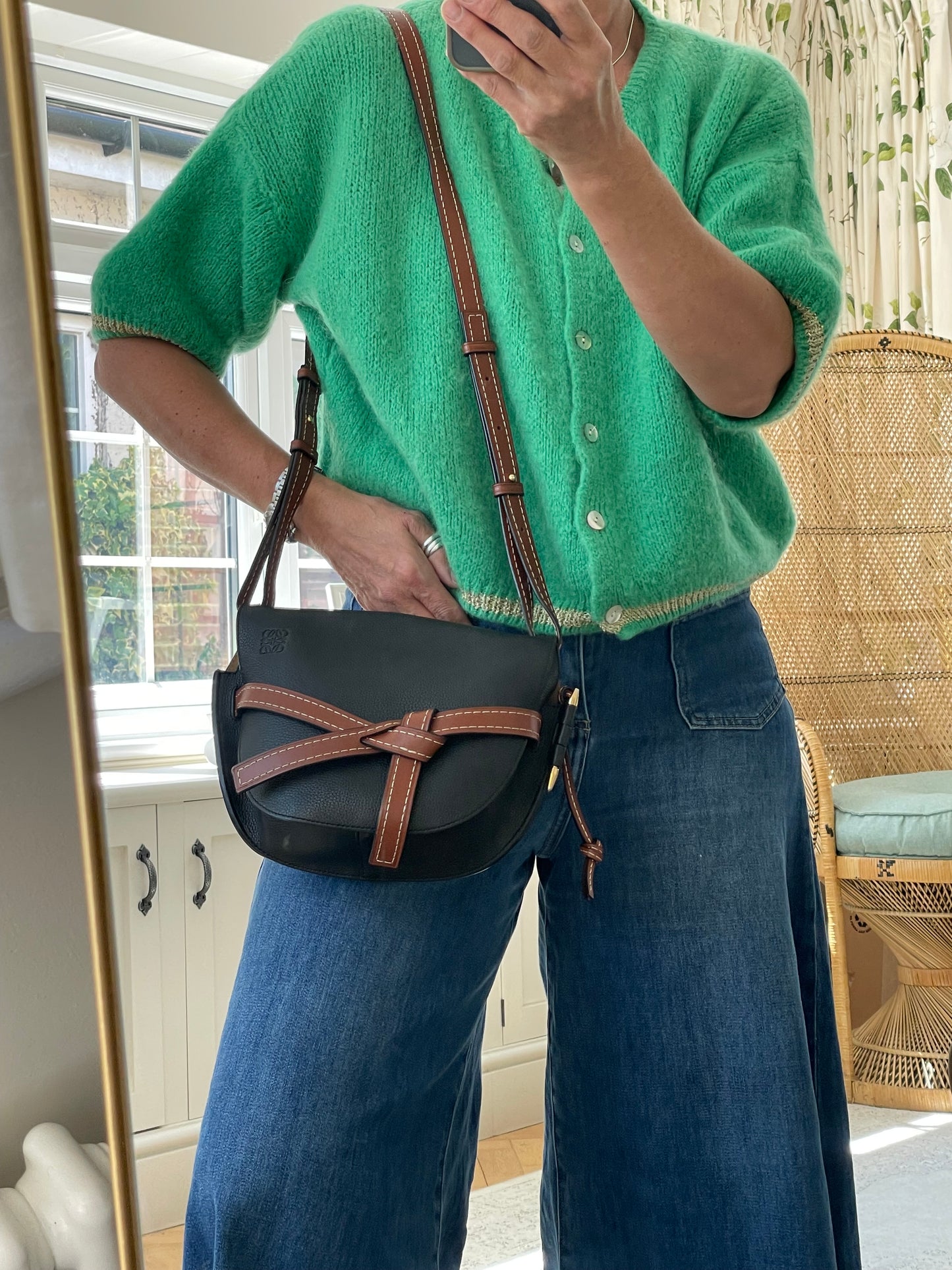 Preloved Loewe Gate Crossbody Bag, Small