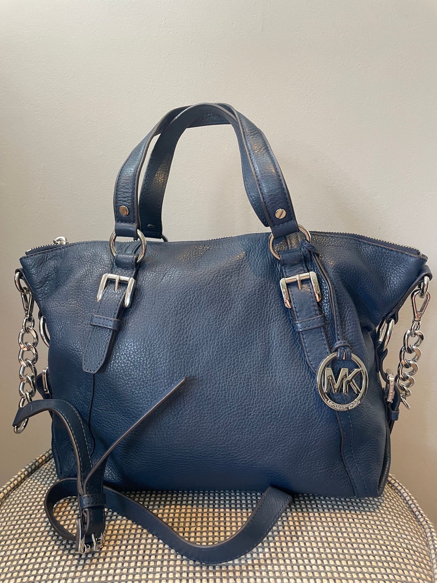 Preloved Michael Kors Tristan Satchel with Long Strap