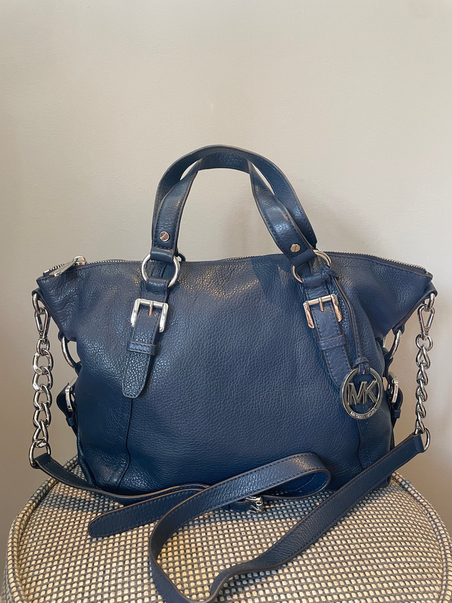 Preloved Michael Kors Tristan Satchel with Long Strap
