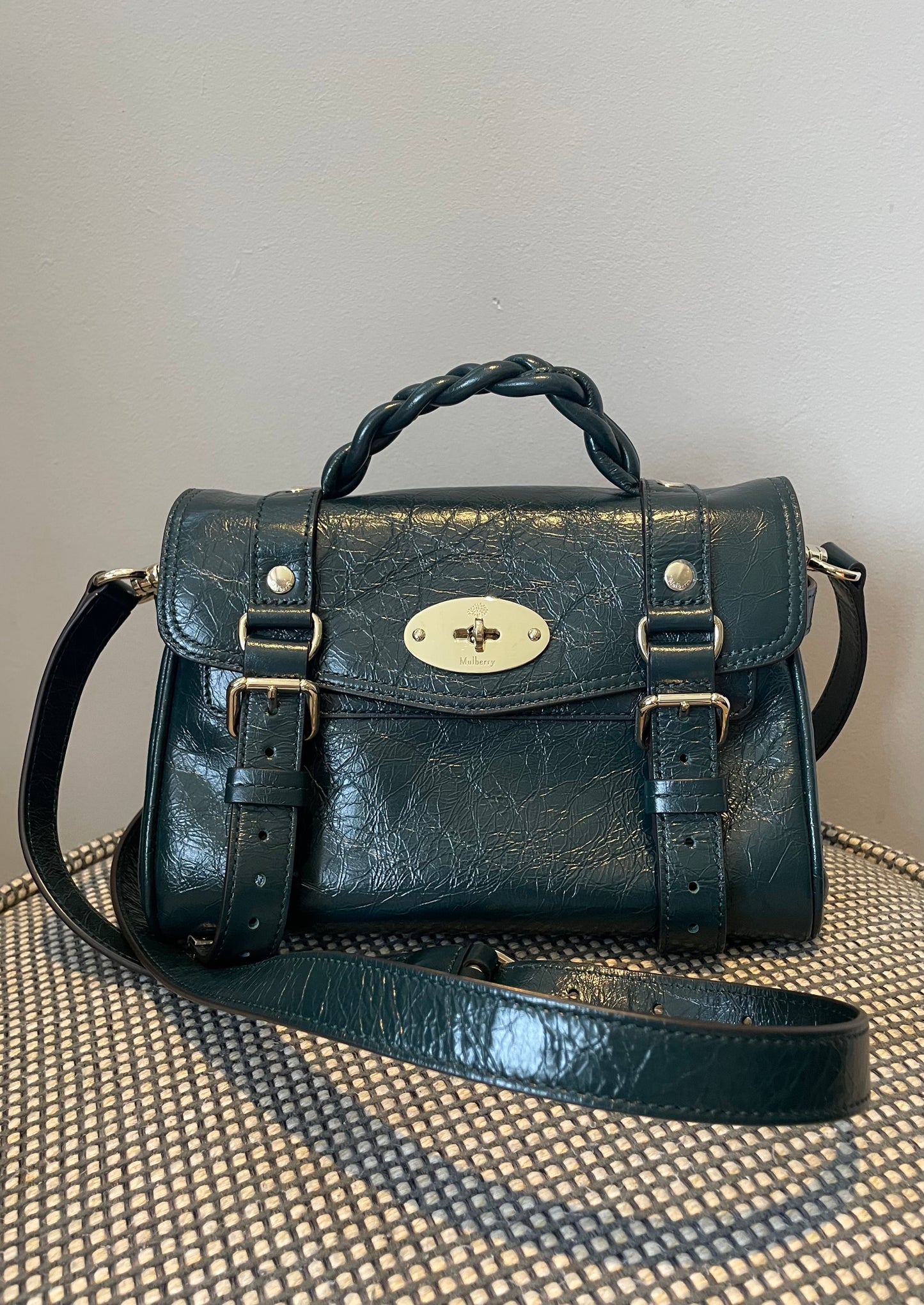 Preloved Mulberry Alexa Satchel Bag, Mini