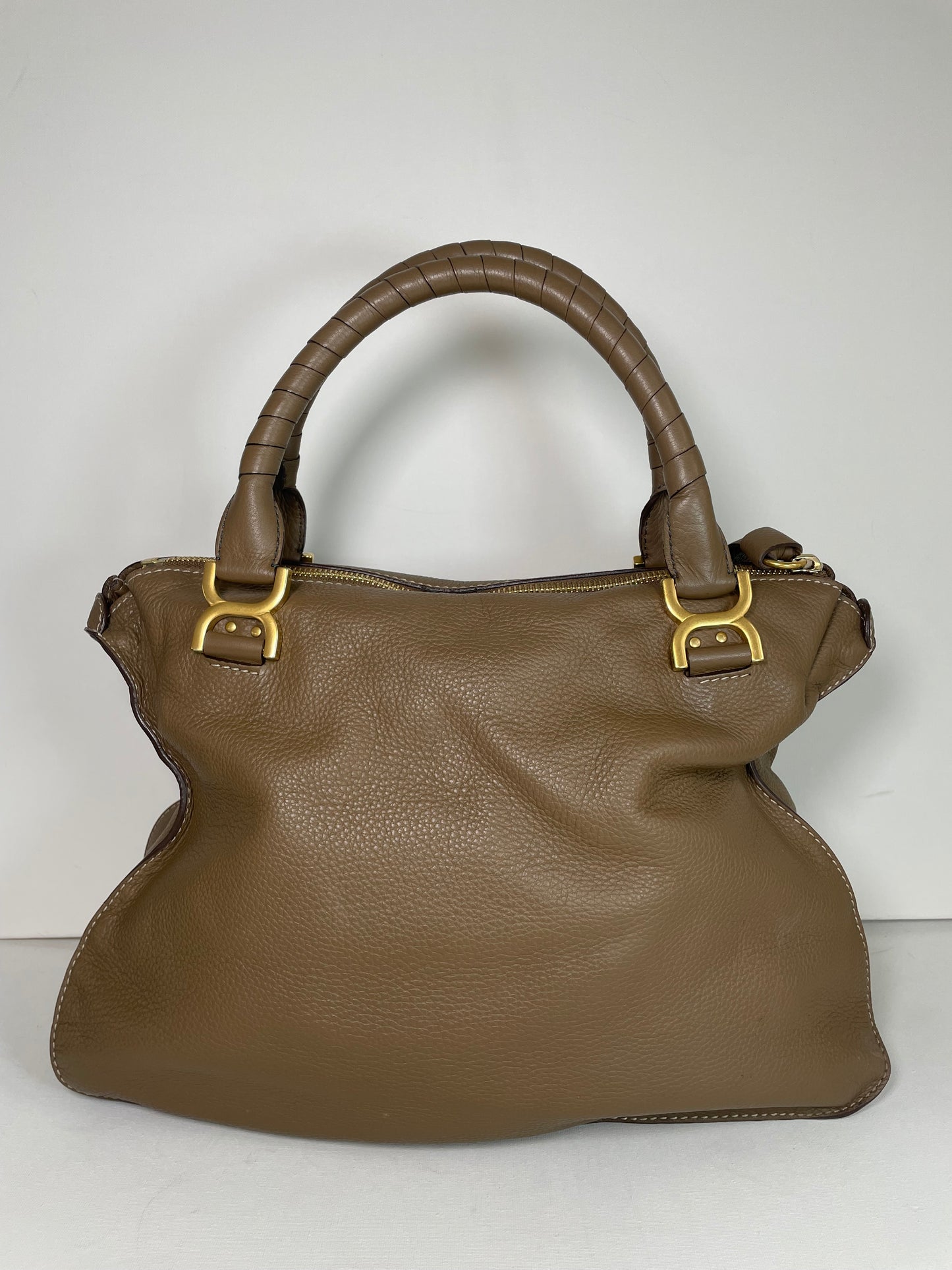 Preloved Chloe Marcie Satchel Shoulder Bag, Large