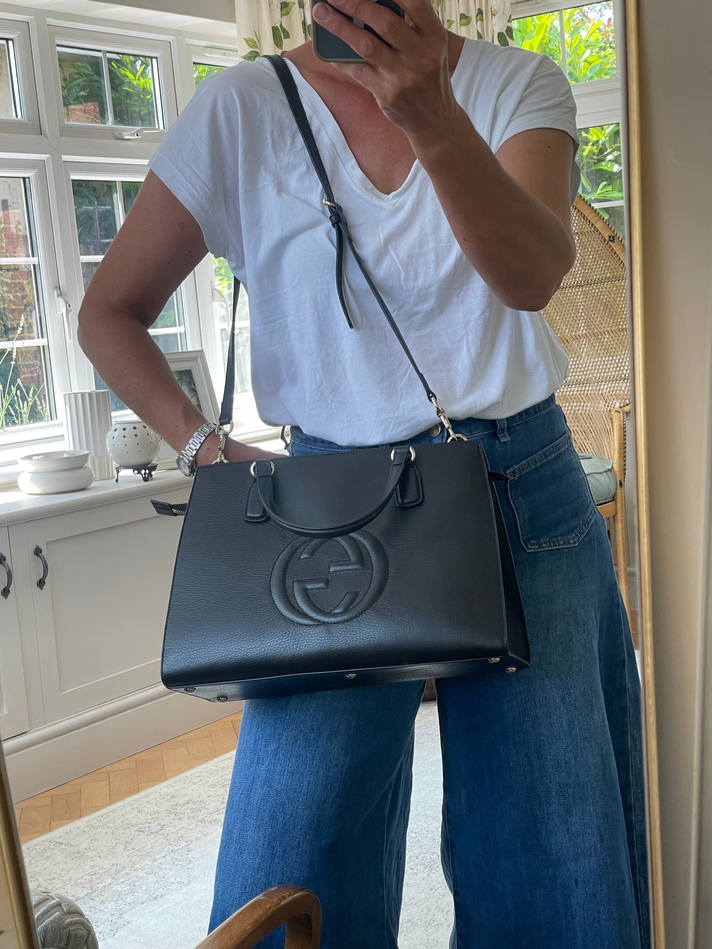 Preloved Gucci Dollar Soho Two Way Top Handle Bag