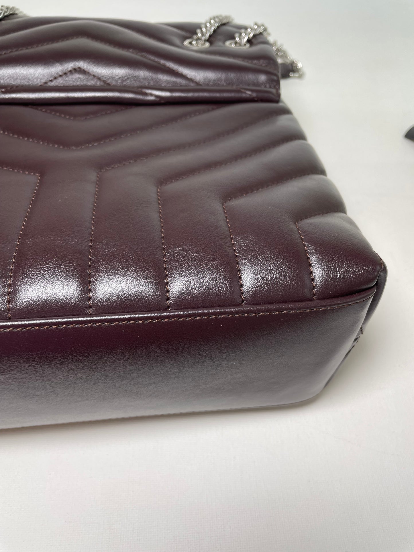Preloved Yves Saint Laurent Quilted LouLou Shoulder Bag, Small