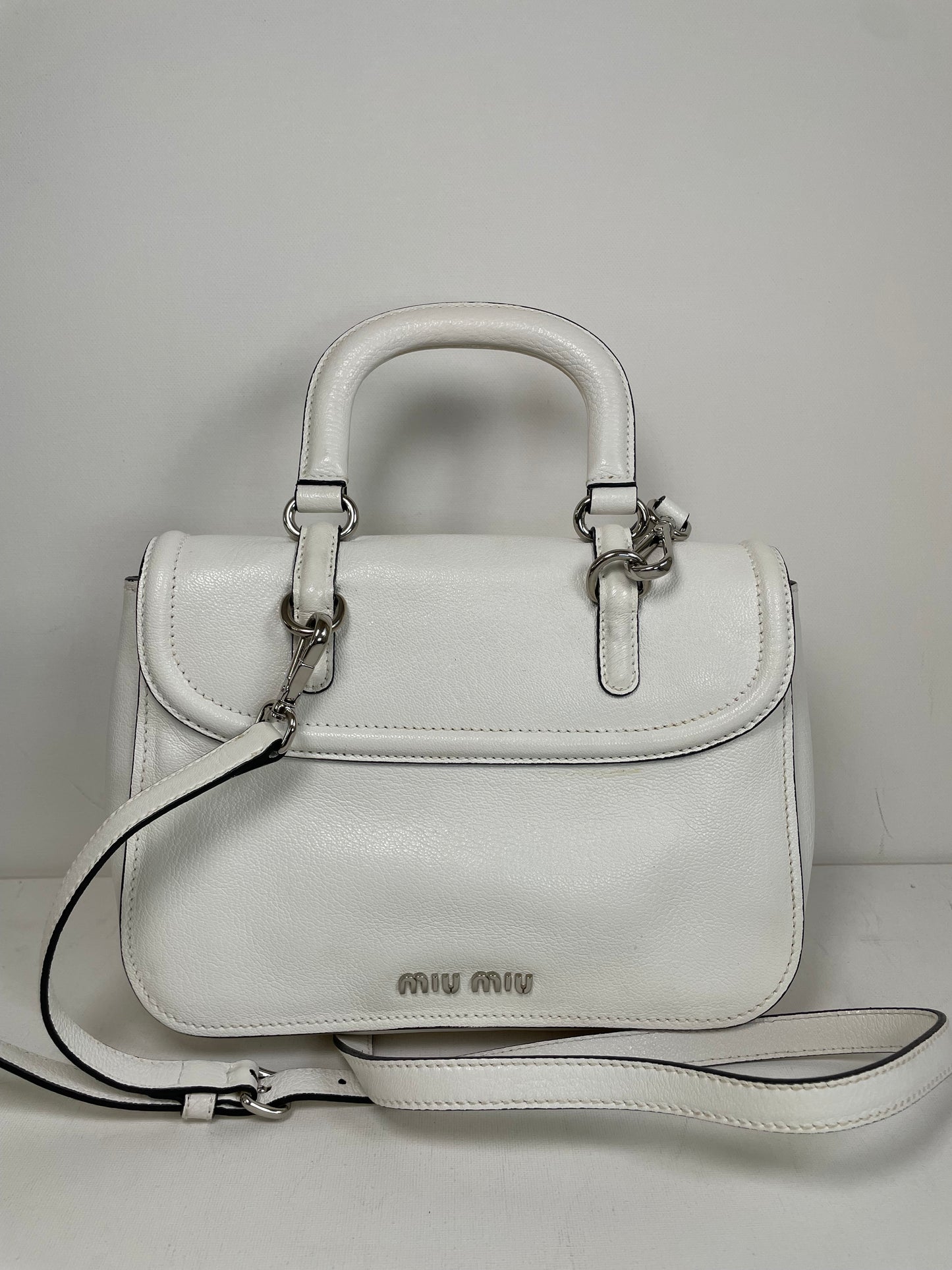 Preloved Miu Miu Double Turn Lock Satchel bag
