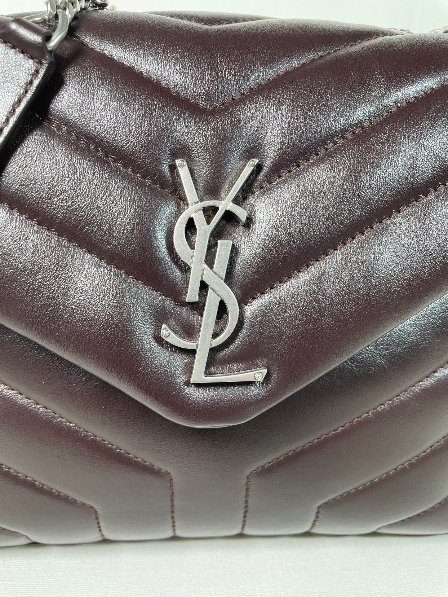 Preloved Yves Saint Laurent Quilted LouLou Shoulder Bag, Small