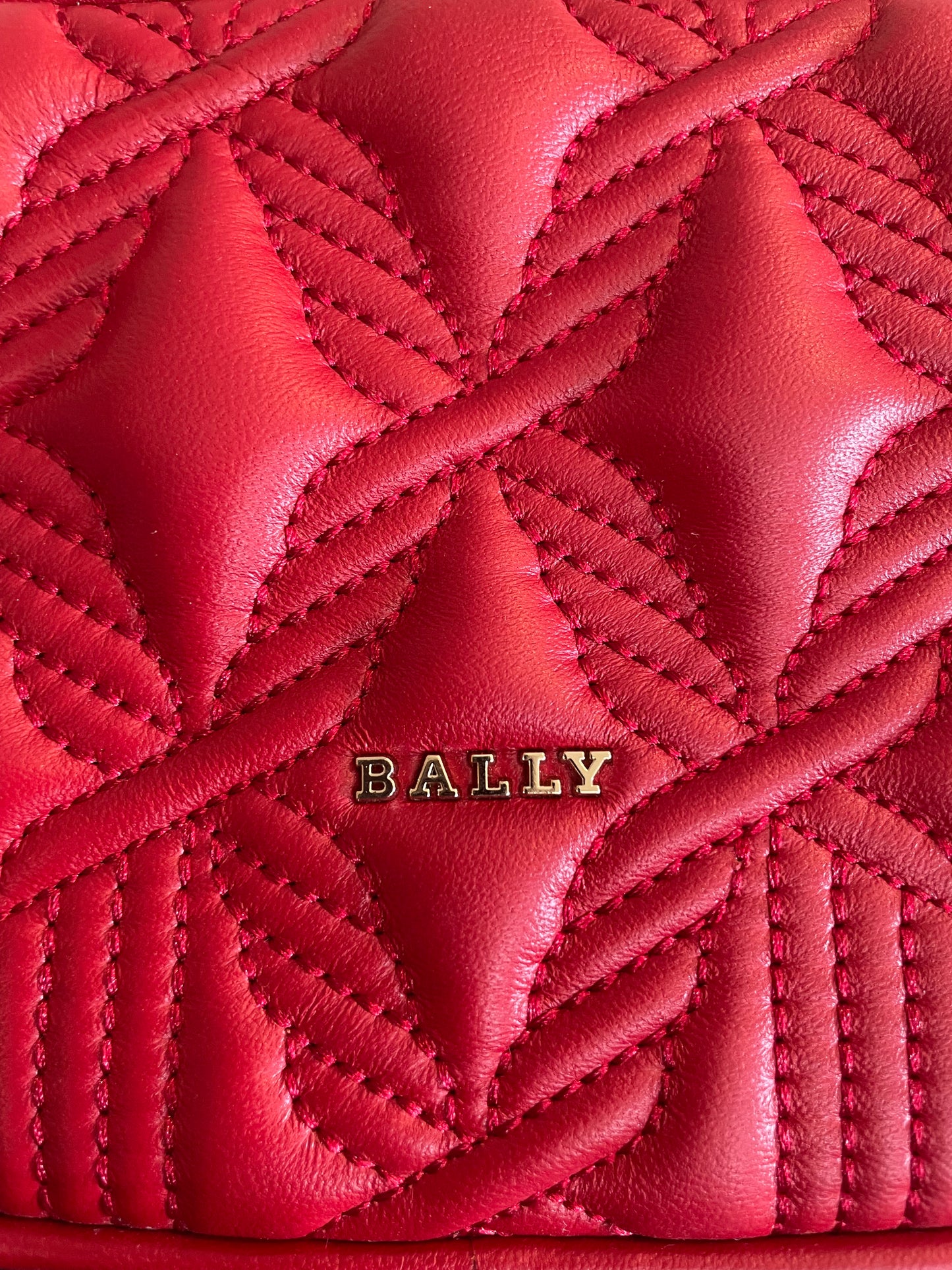 Preloved Bally Quilted Shoulder Bag