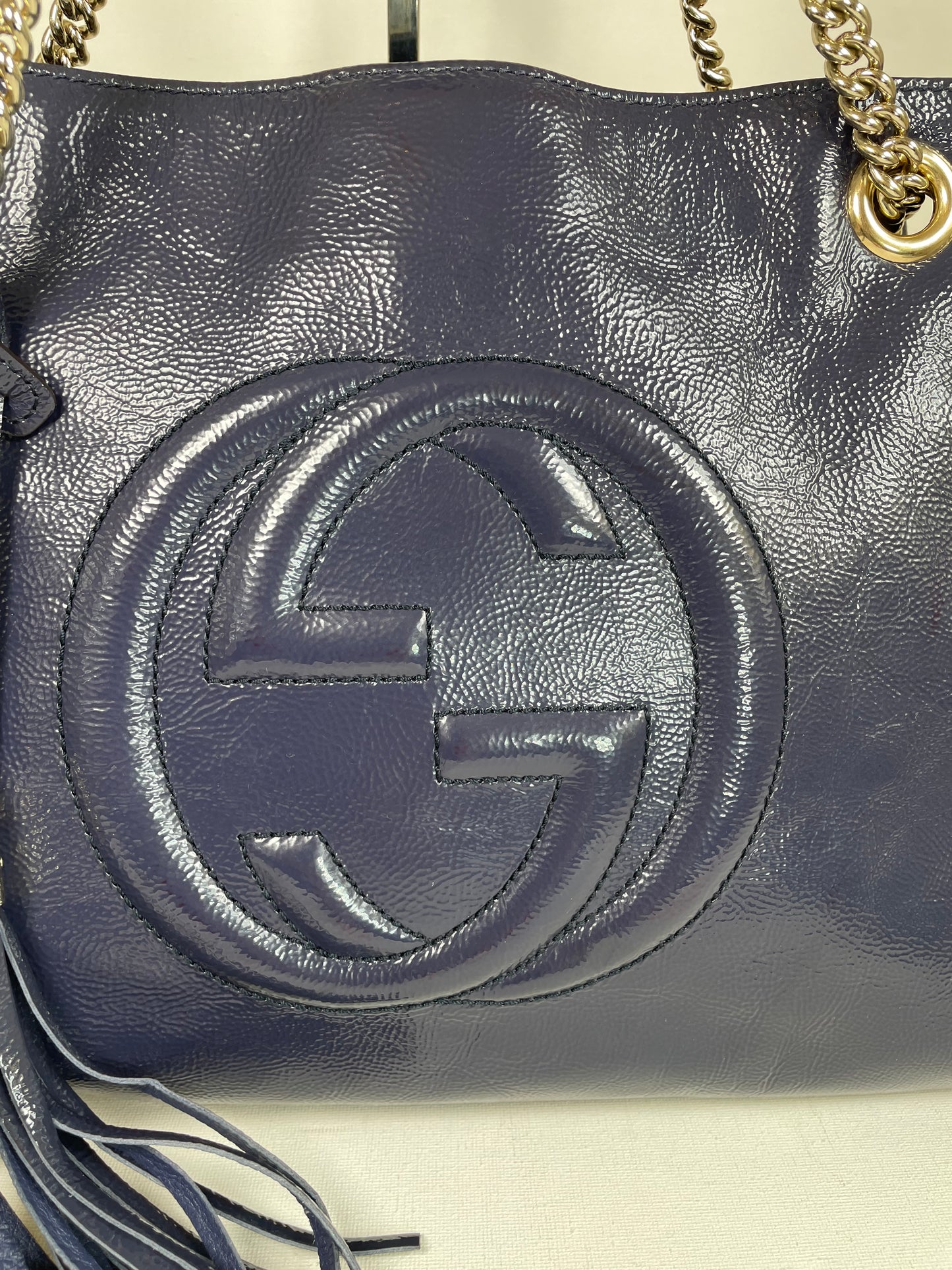 Preloved Gucci Soho Chain Shoulder Tote Bag, Medium