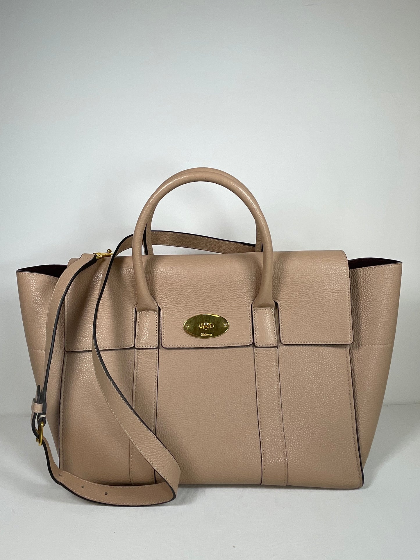 Preloved Mulberry Bayswater Tote Bag with Long Strap