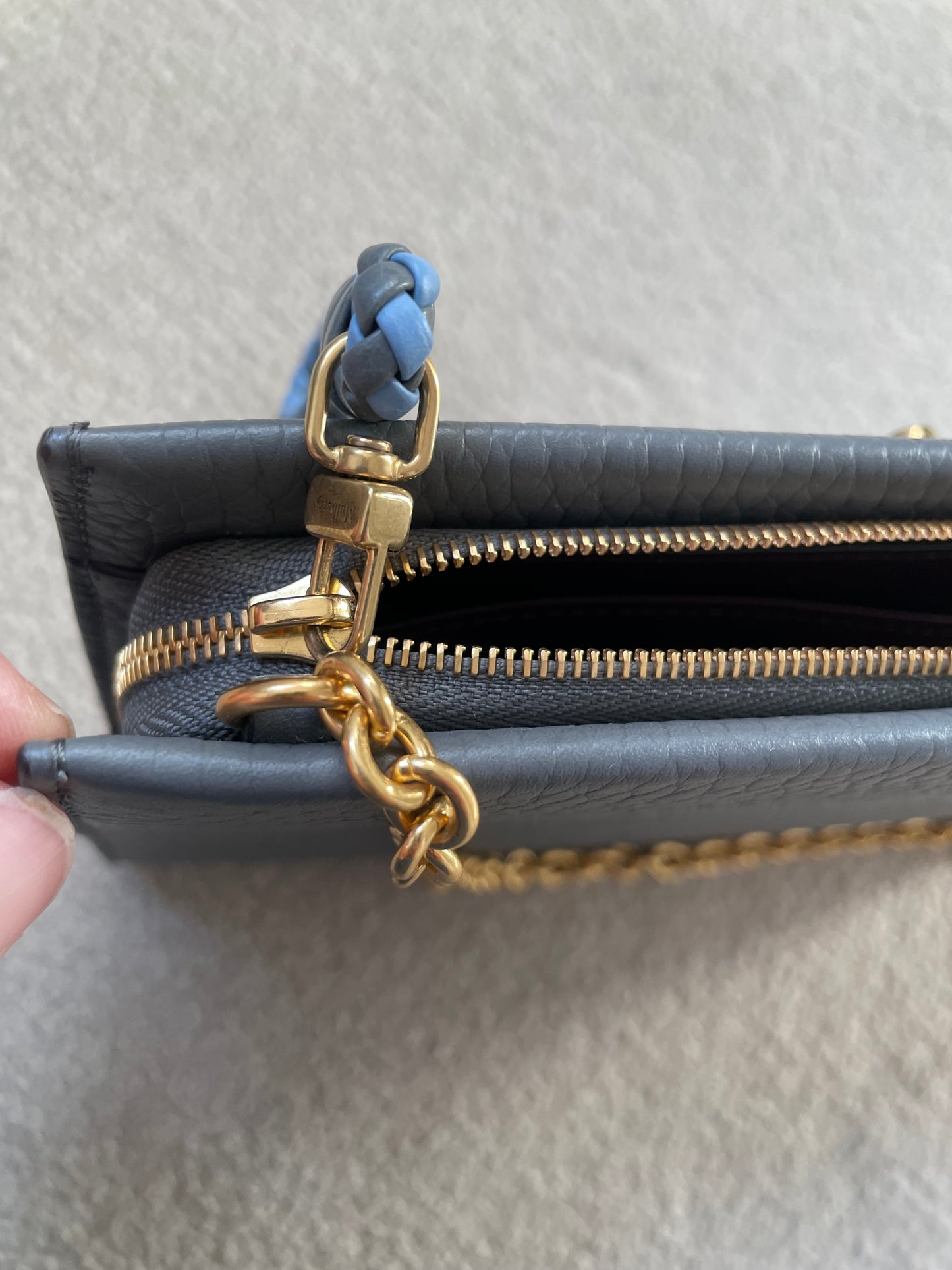 Preloved Mulberry Iris Wallet On Chain