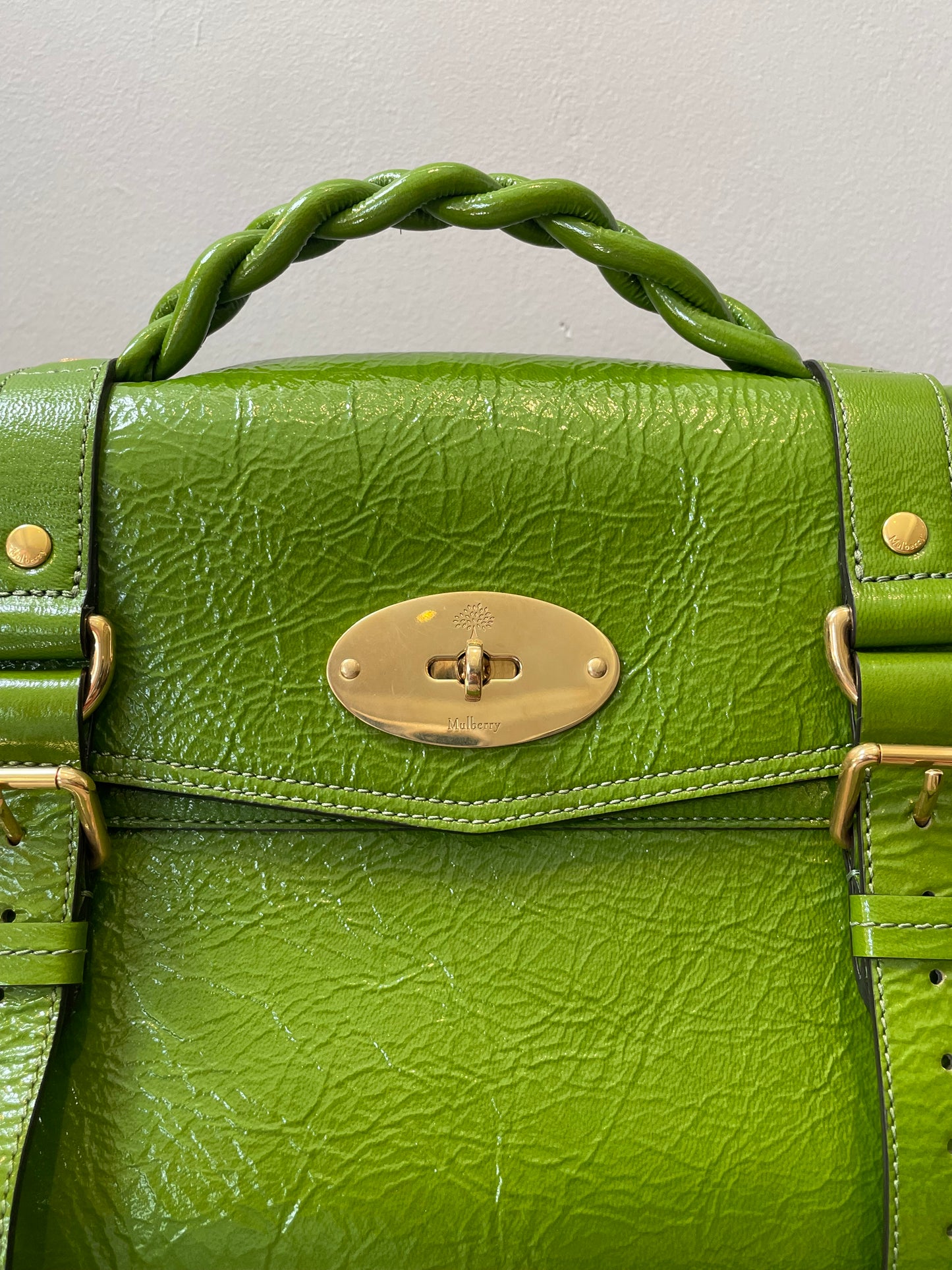 Preloved Mulberry Alexa Satchel Bag, Regular