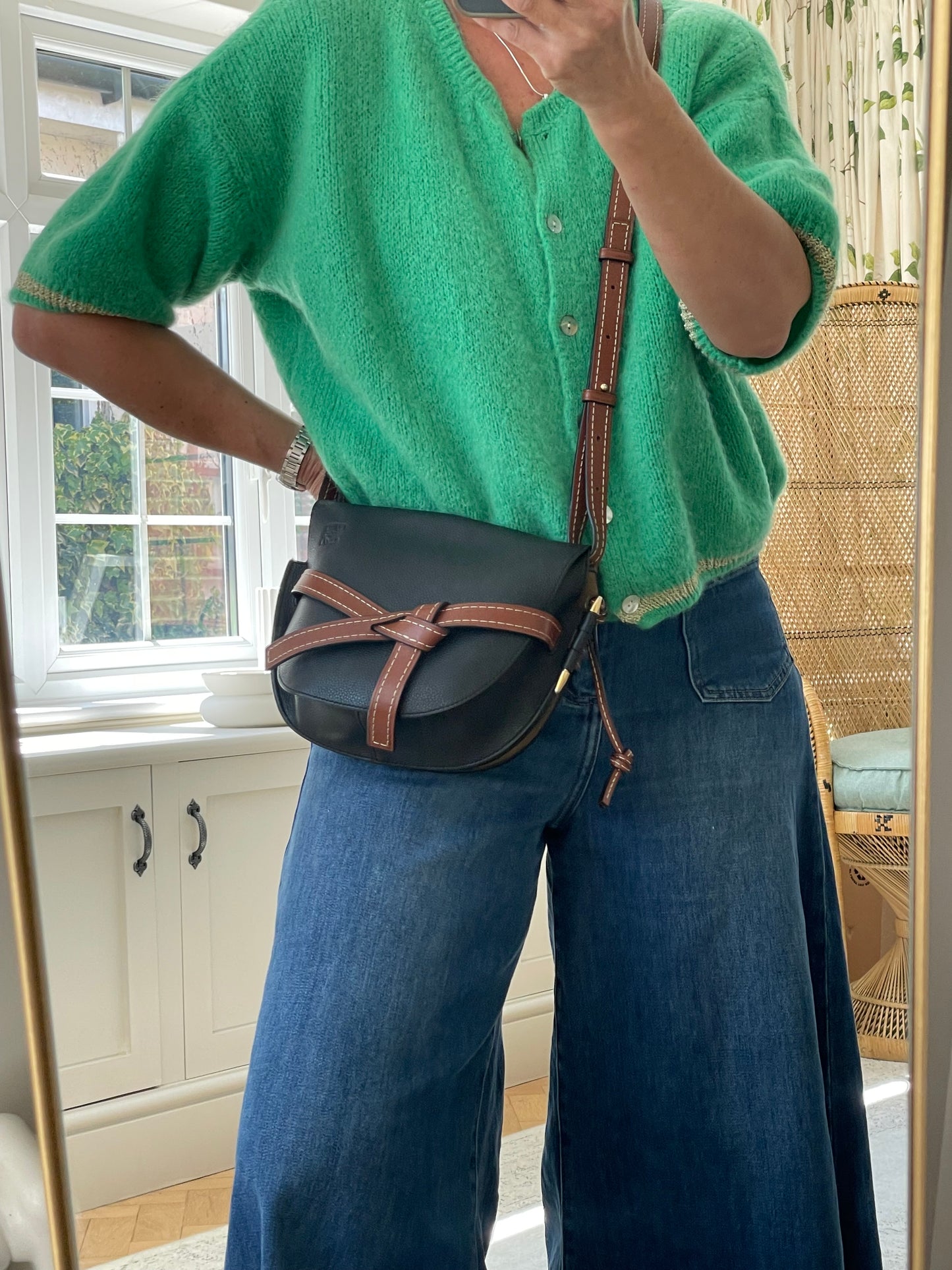 Preloved Loewe Gate Crossbody Bag, Small