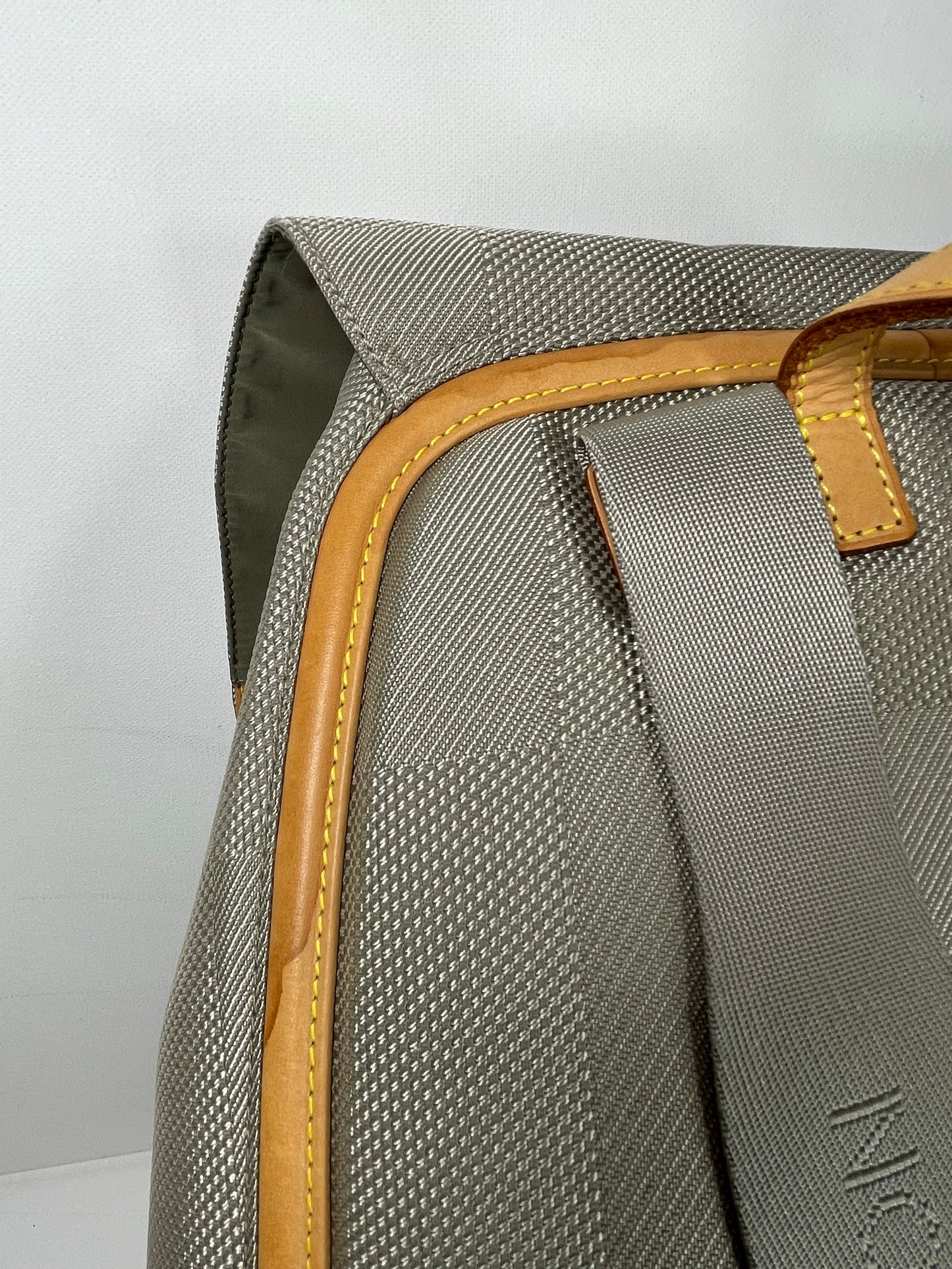Preloved Louis Vuitton Pioneer Backpack in Damier Jean Canvas and Sable Silvertone Hardware
