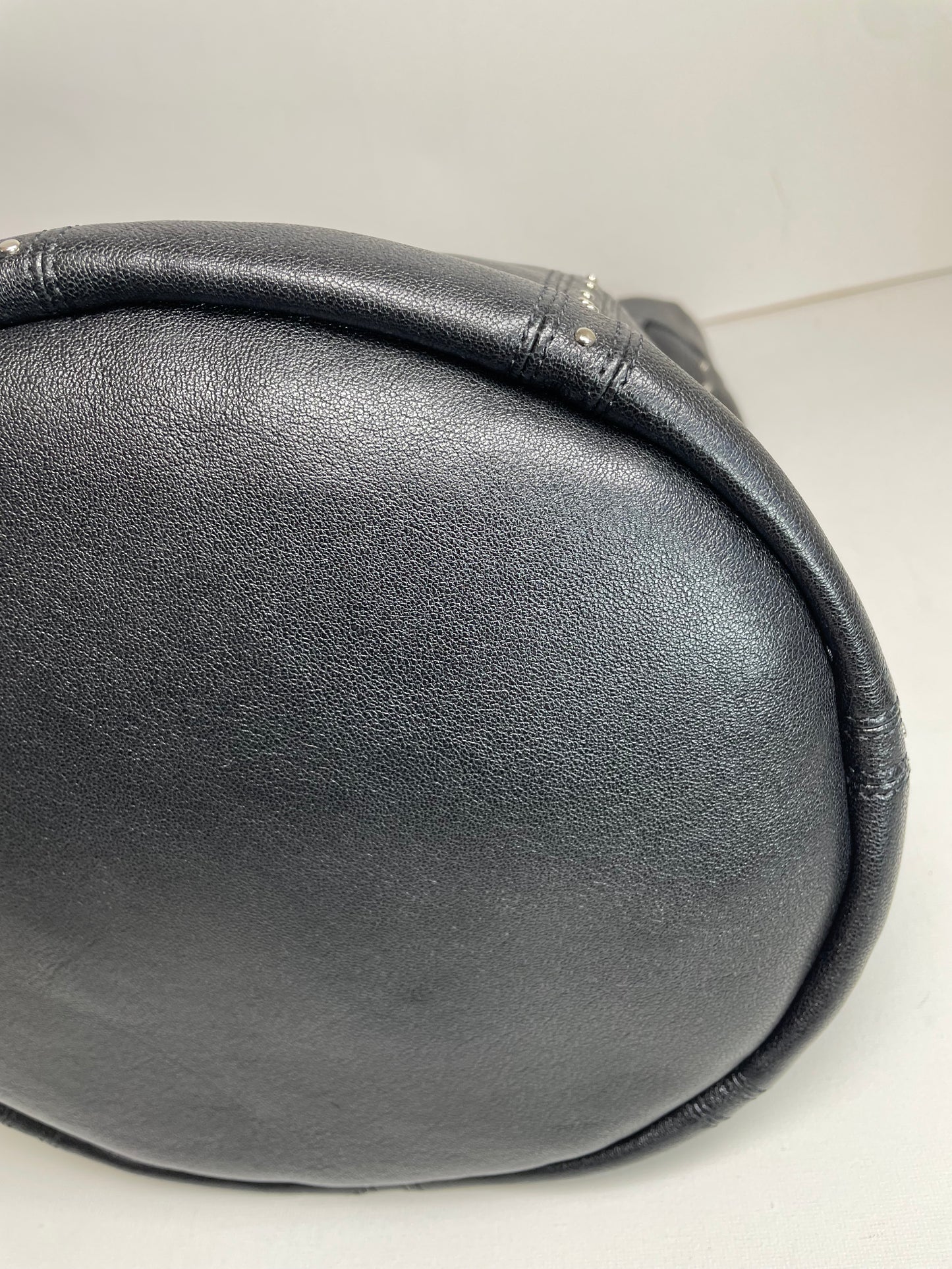 Preloved Celine Studded Shoulder Bucket Bag