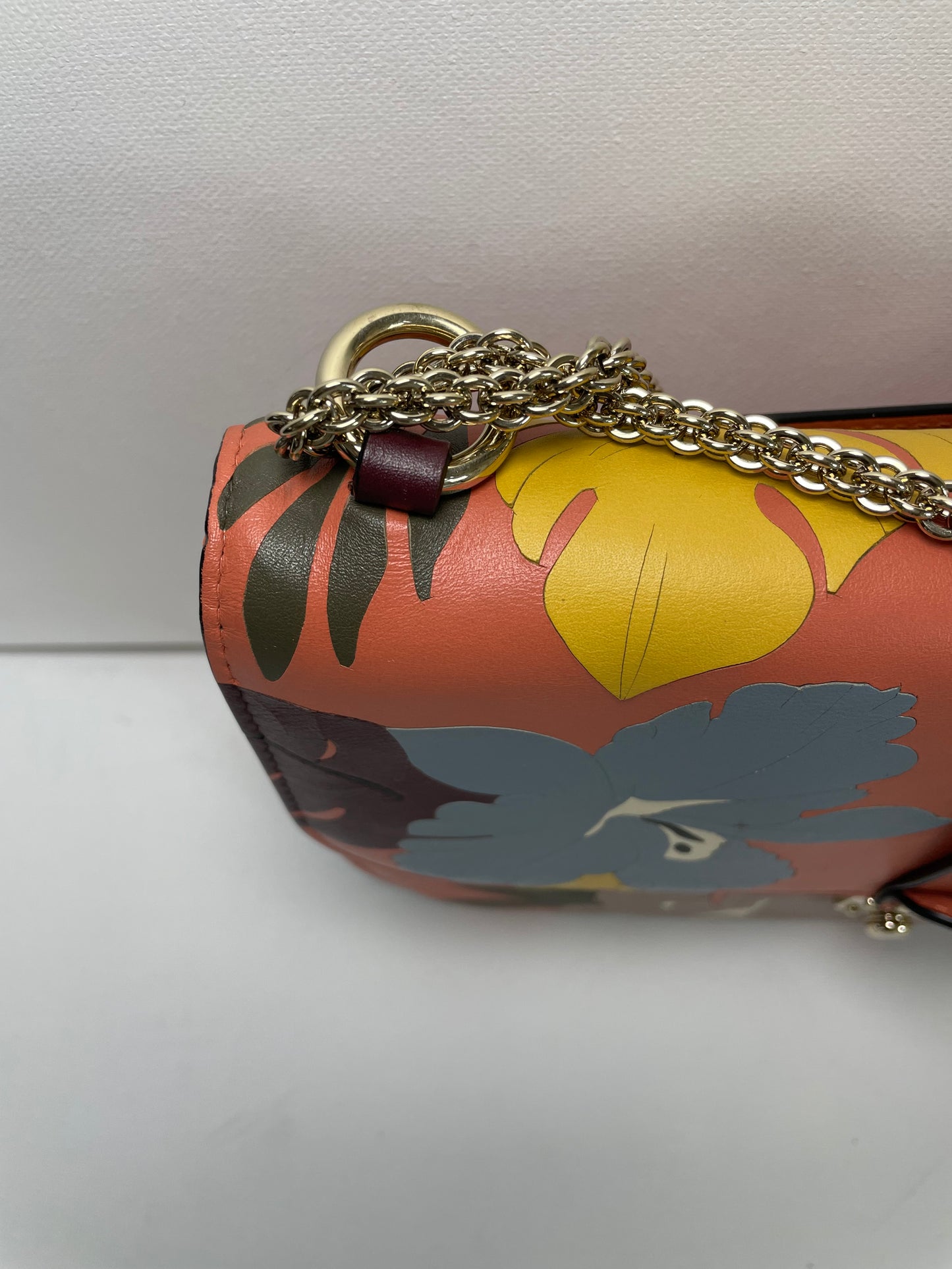 Preloved Valentino Garavani, Vitello Floral Glam Lock Rockstud Flap bag, Medium