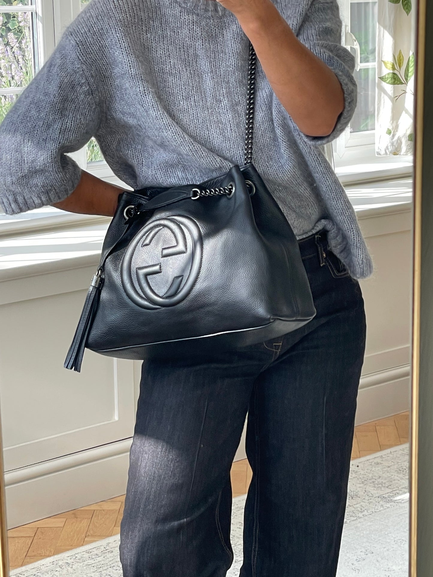 Preloved Gucci Soho Chain Double Handle Shoulder Tote Bag