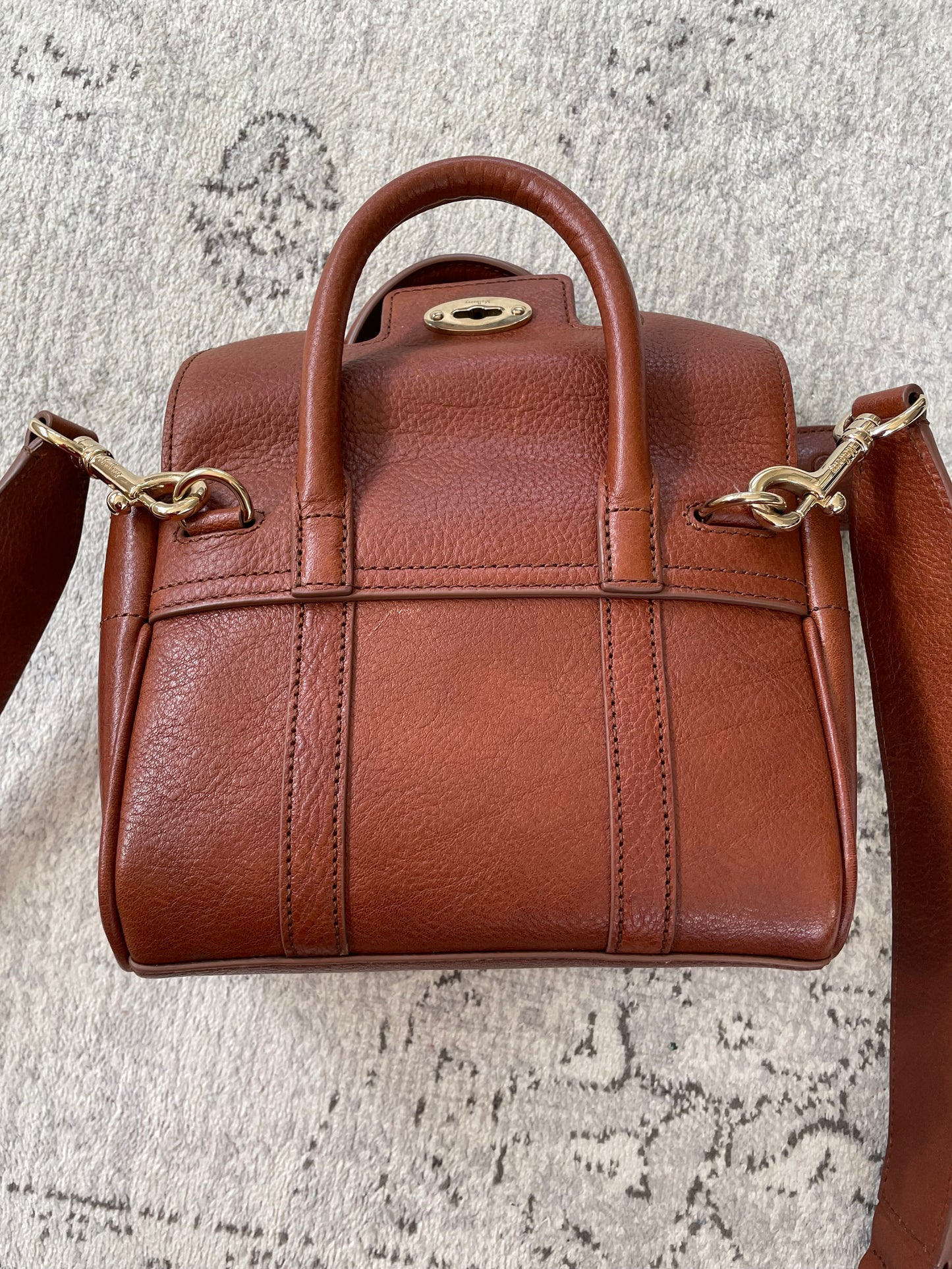 Preloved Mulberry Bayswater Satchel Bag, Mini