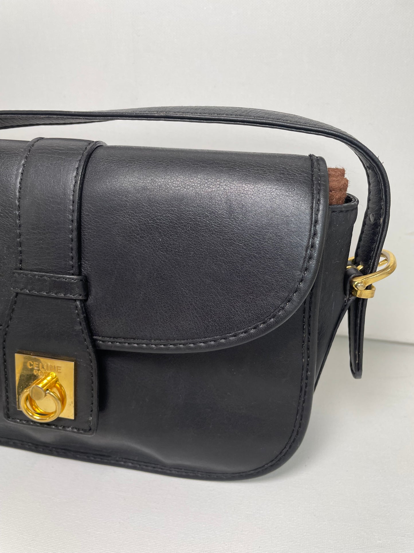 Preloved Celine Lock Shoulder Bag, Vintage