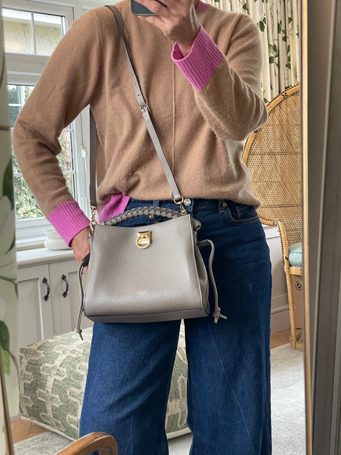 Preloved Mulberry Iris Shoulder Bag, Small