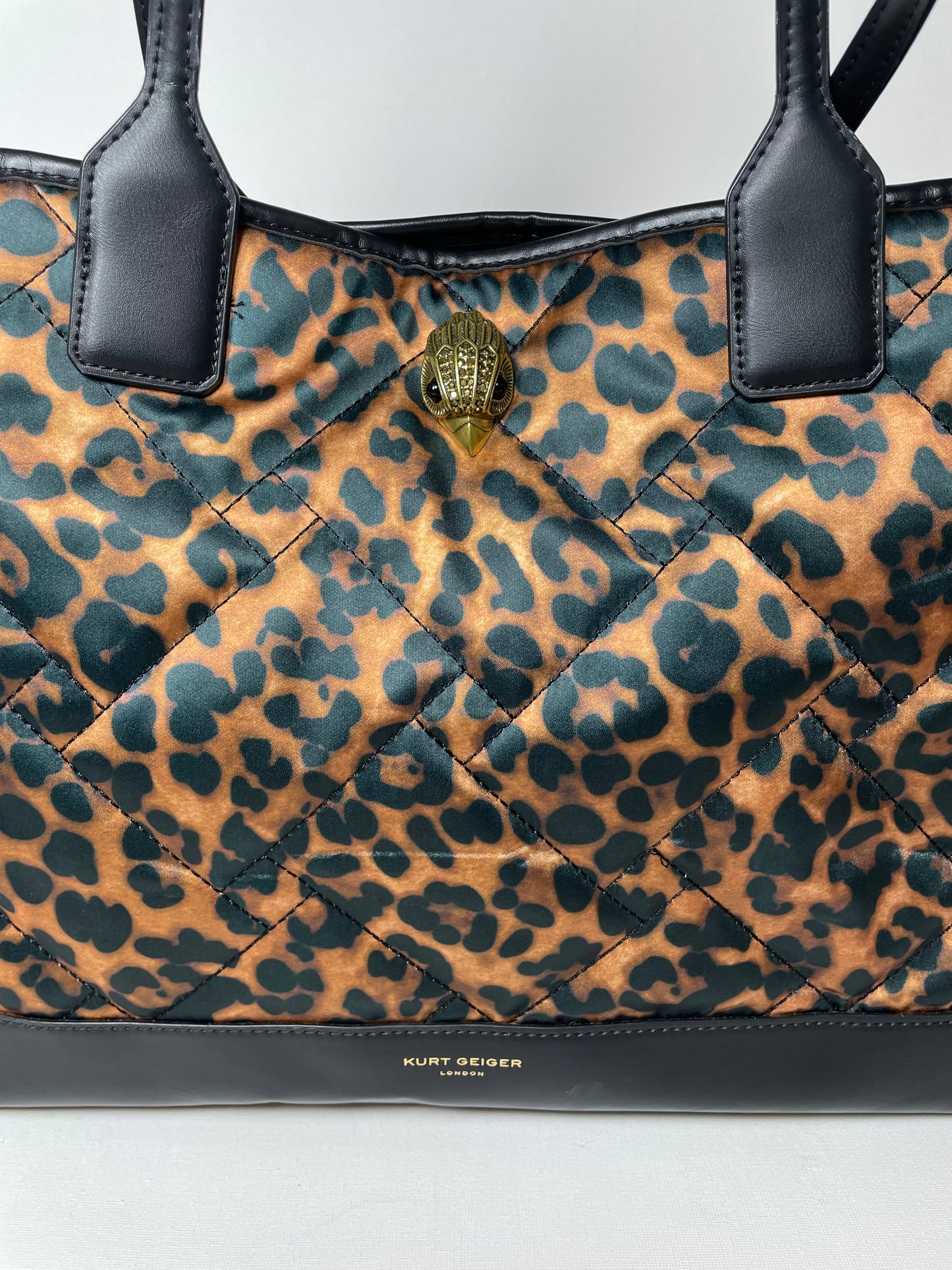Preloved Kurt Geiger Leopard Print Shopping Tote Bag