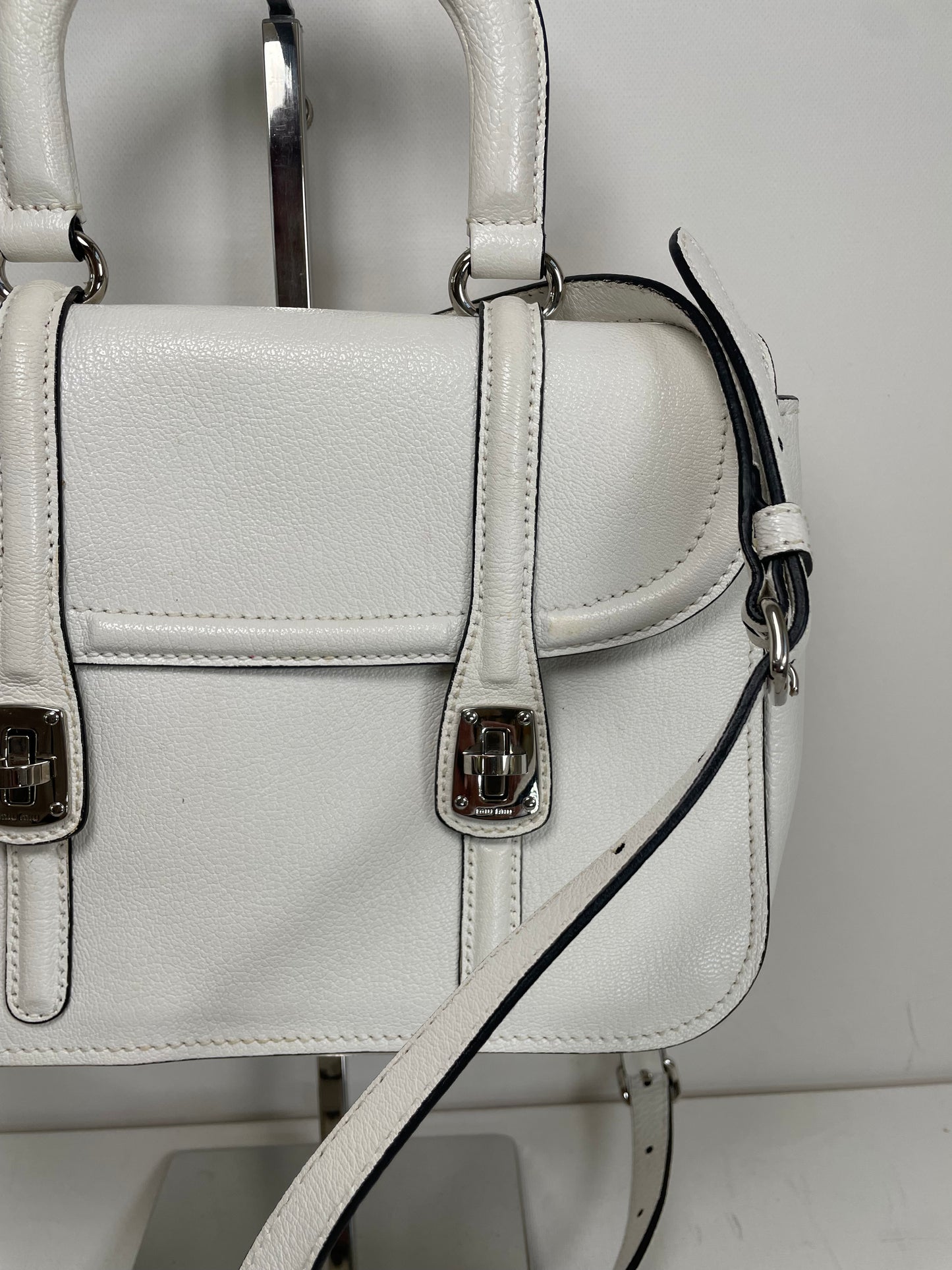 Preloved Miu Miu Double Turn Lock Satchel bag