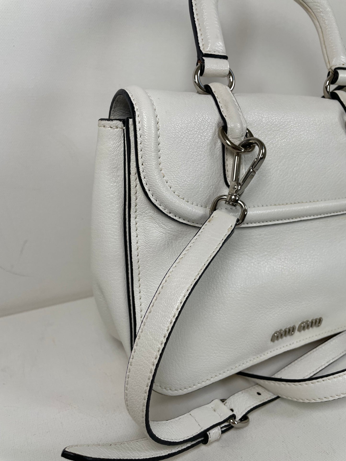 Preloved Miu Miu Double Turn Lock Satchel bag