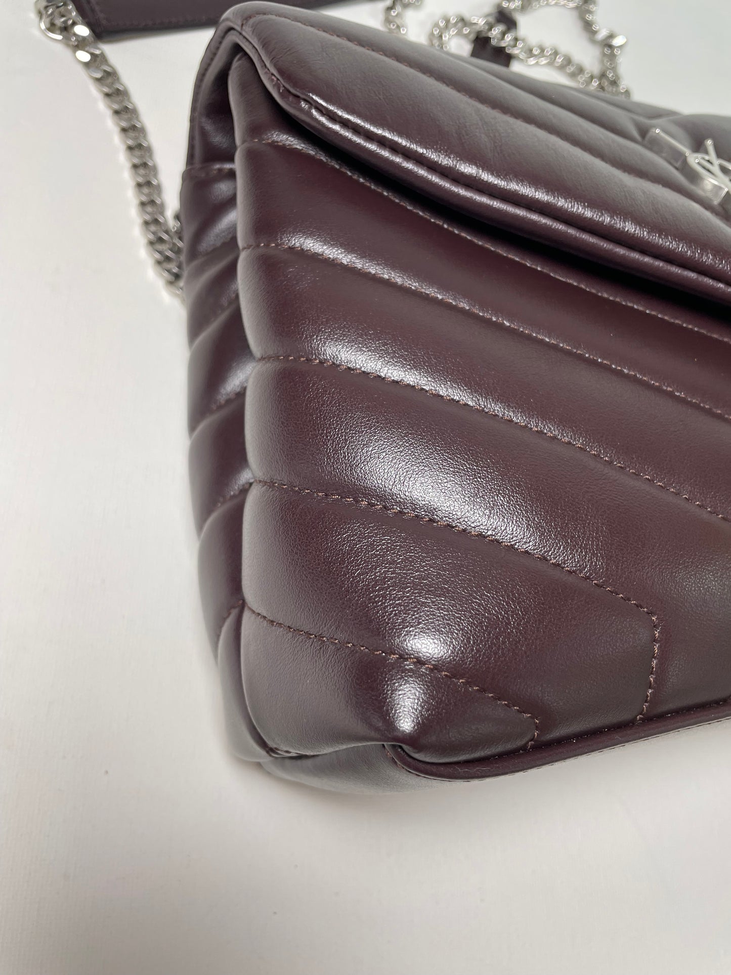 Preloved Yves Saint Laurent Quilted LouLou Shoulder Bag, Small
