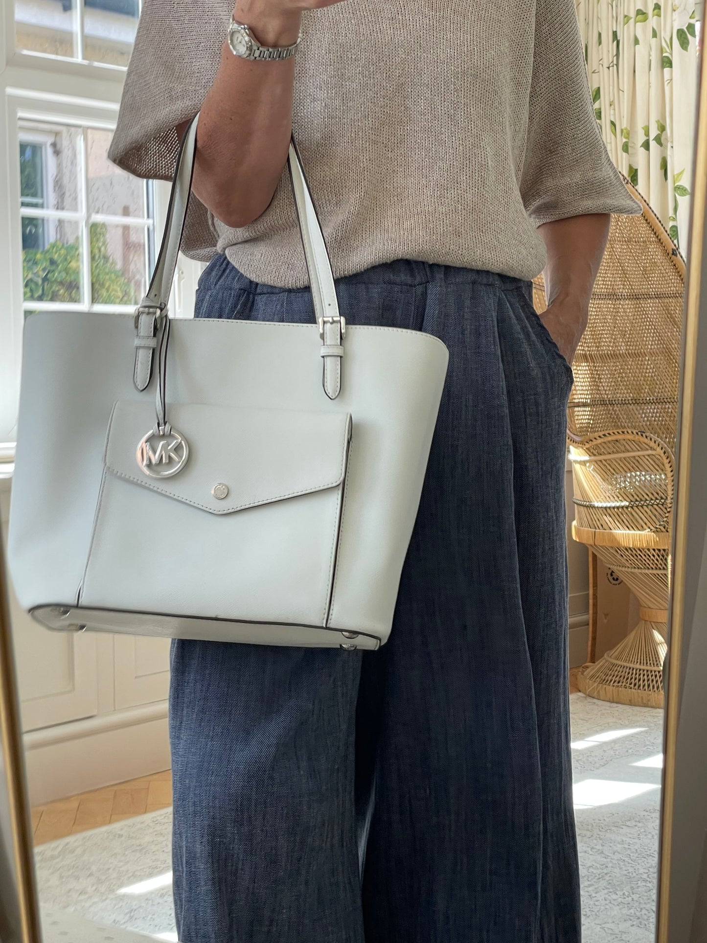 Preloved Michael Kors Jet Set Shopping Tote Bag