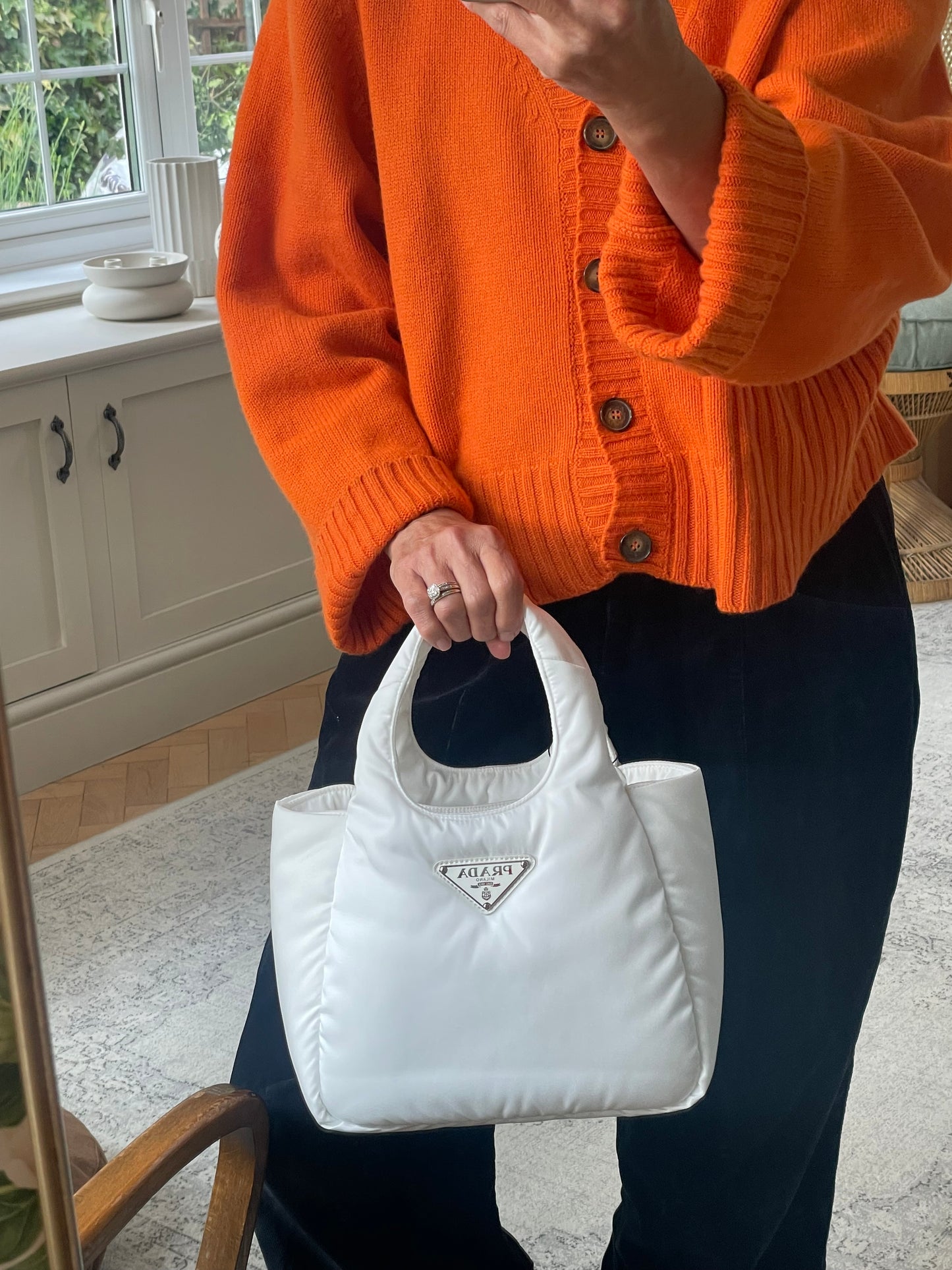 Preloved Prada Re-Issue Padded Tote Bag, Small
