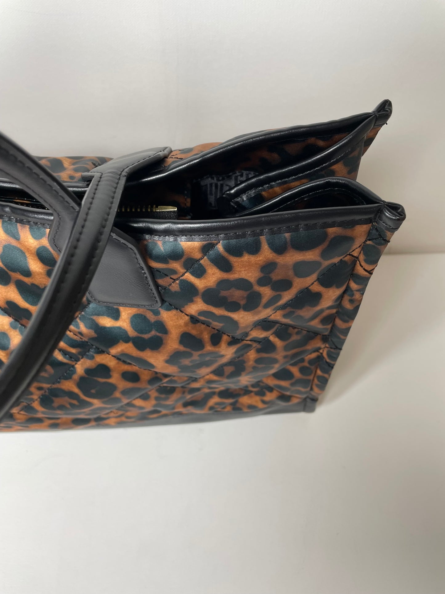 Preloved Kurt Geiger Leopard Print Shopping Tote Bag