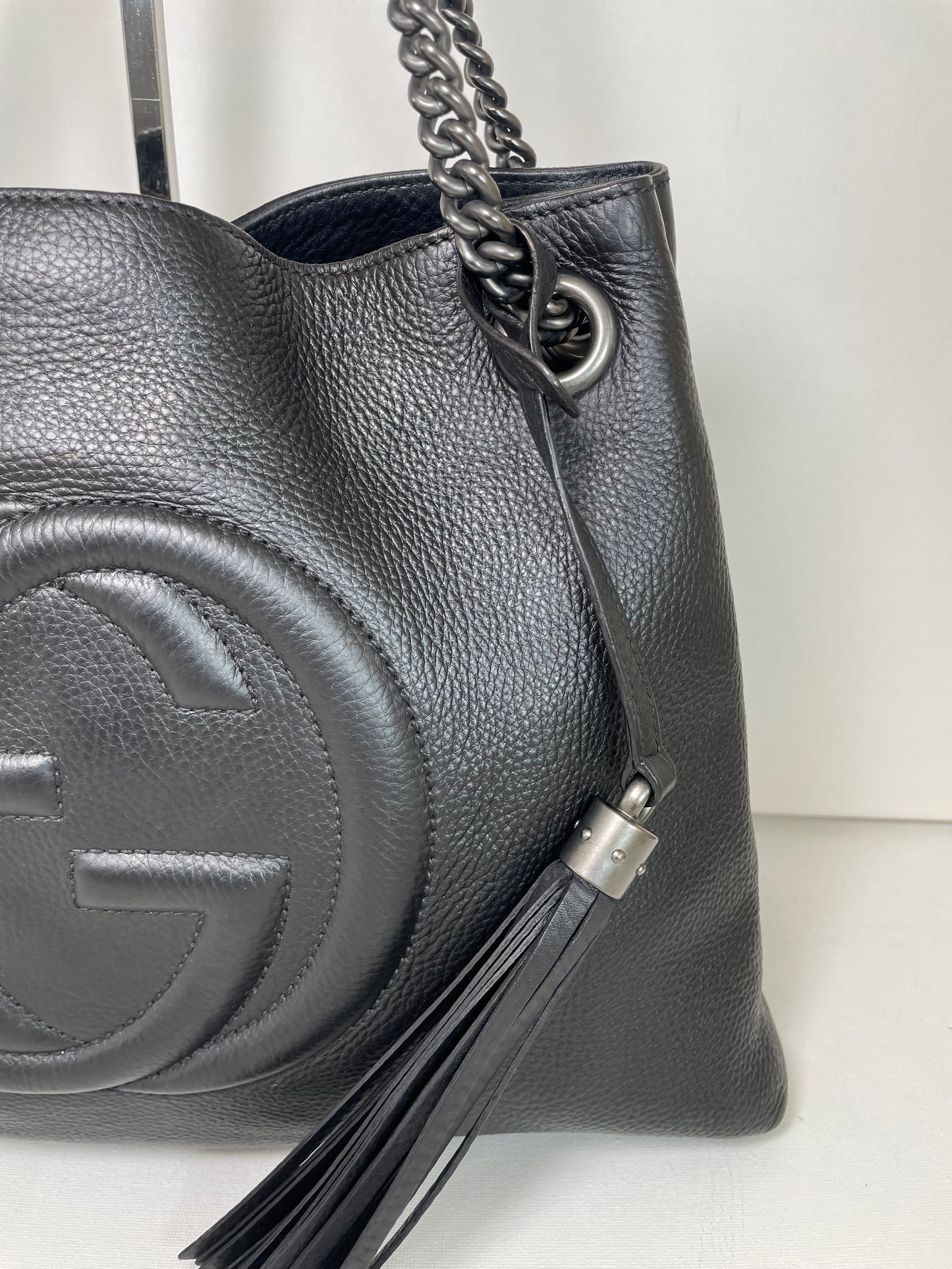 Preloved Gucci Soho Chain Double Handle Shoulder Tote Bag