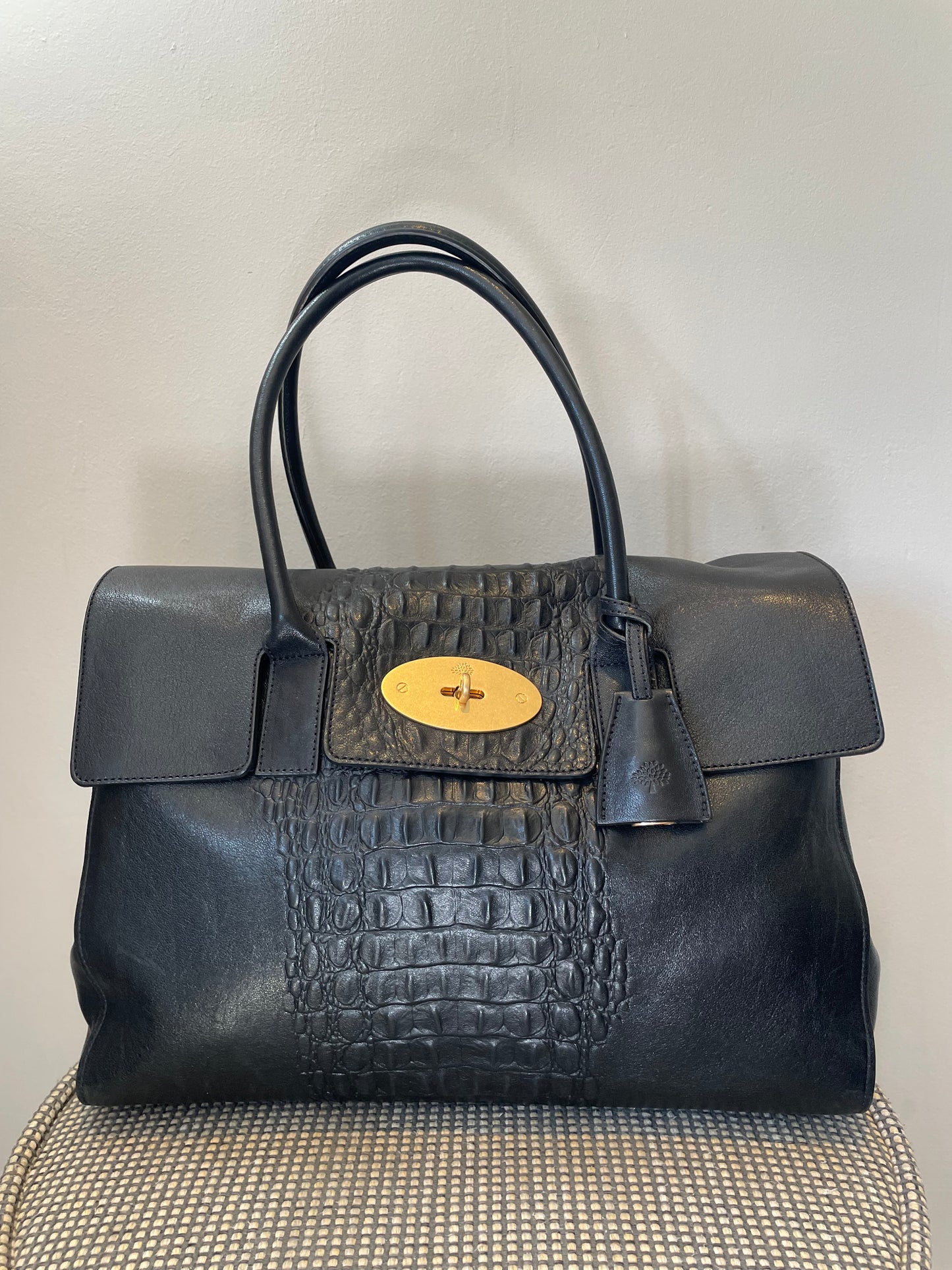 Preloved Mulberry Bayswater Tote Bag, Large