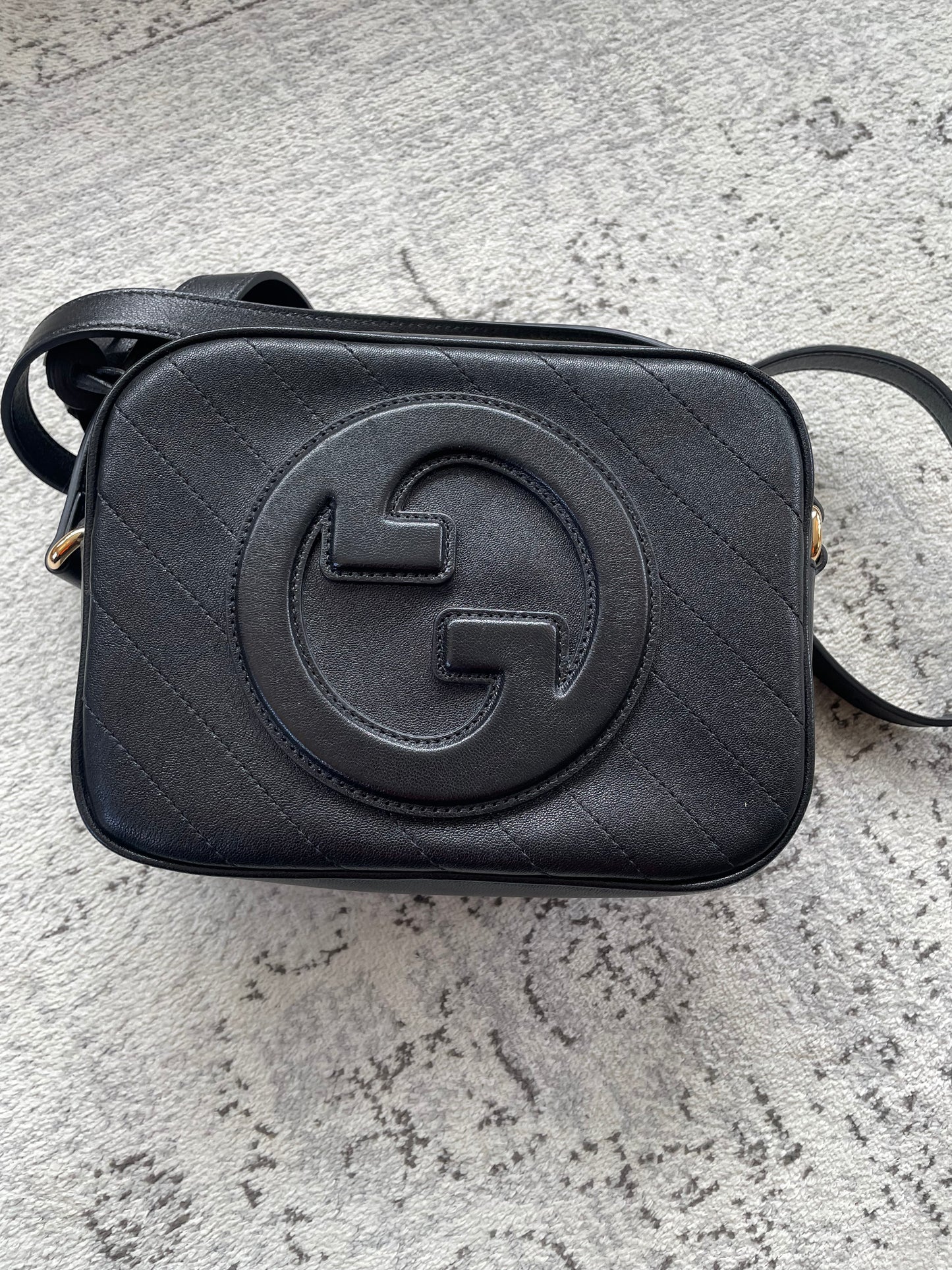Preloved Gucci Blonde Crossbody Bag, Small