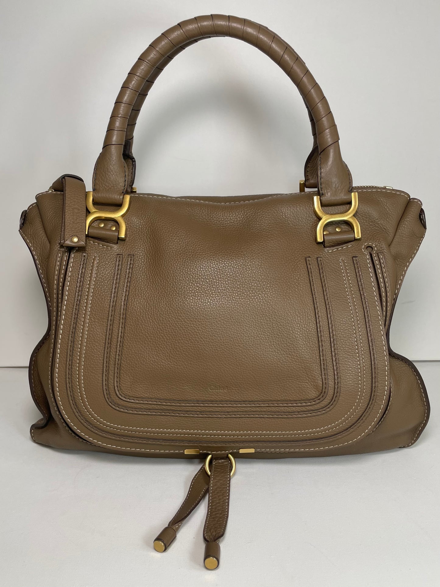 Preloved Chloe Marcie Satchel Shoulder Bag, Large