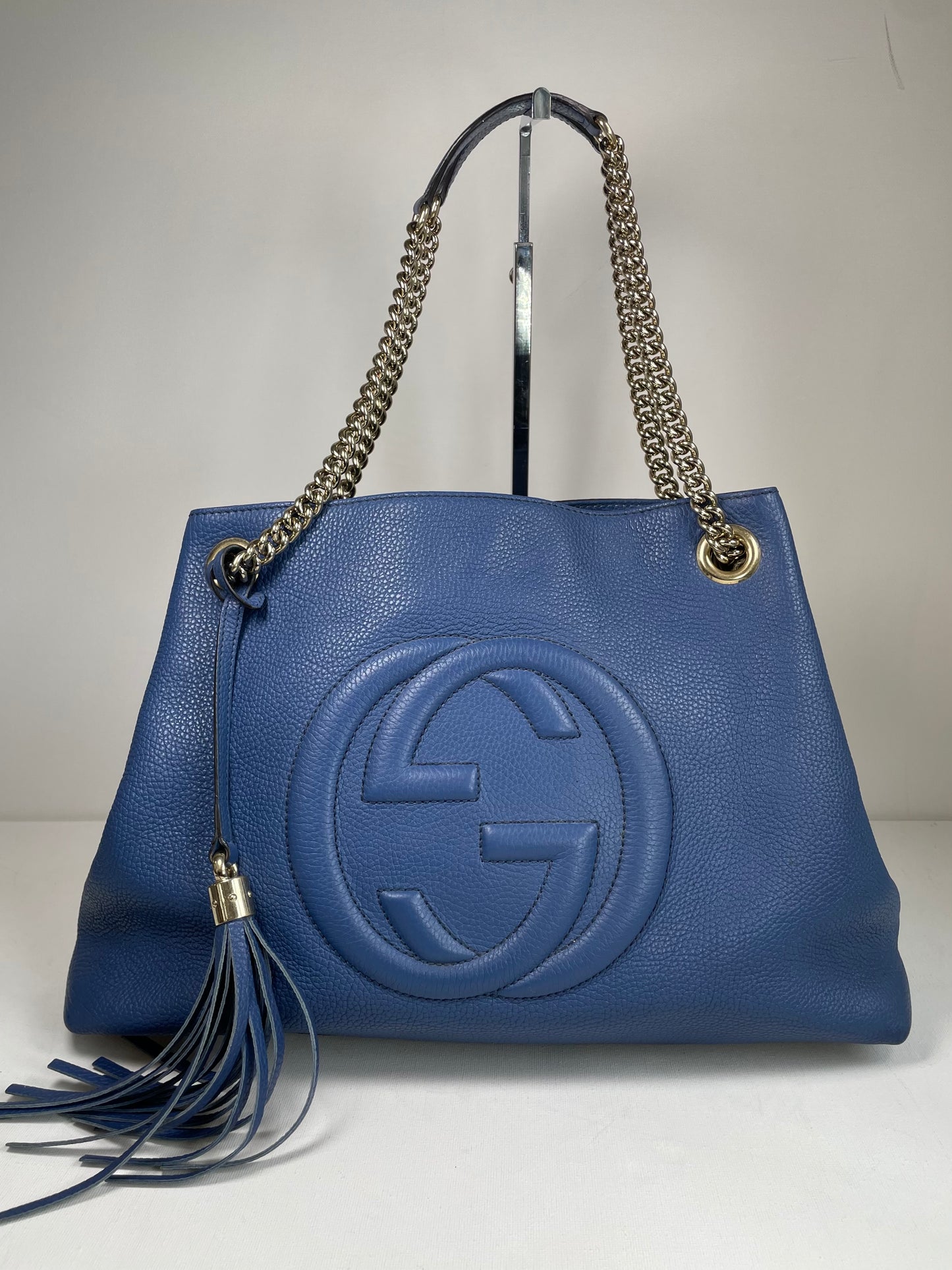 Preloved Gucci Soho Chain Shoulder Tote Bag, Medium