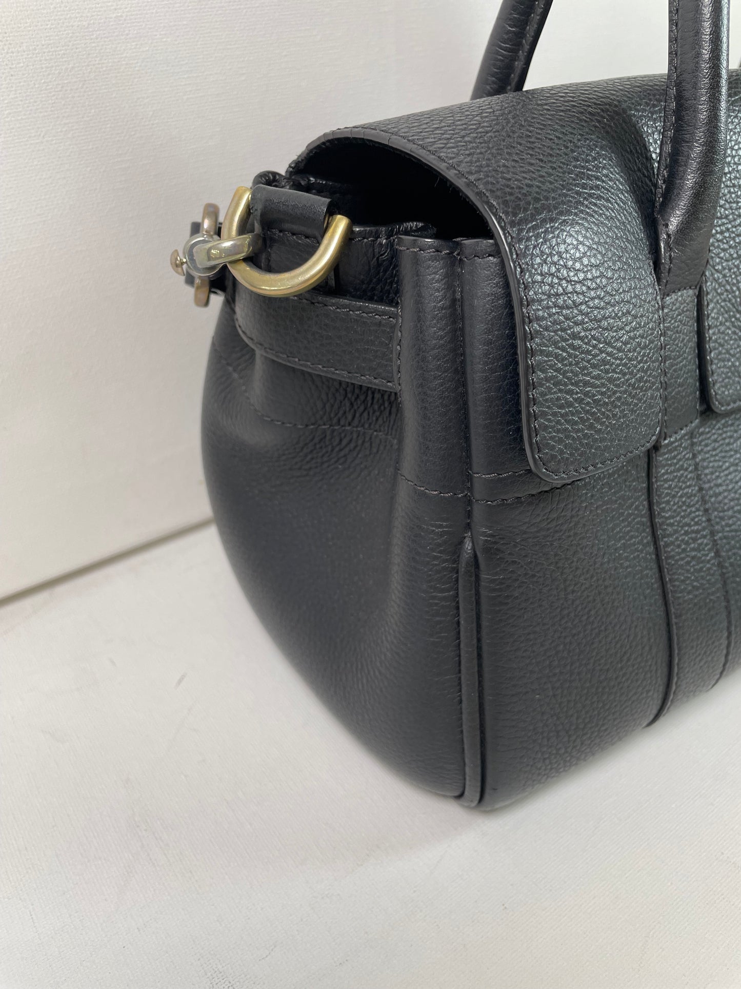 Preloved Mulberry Bayswater Satchel Bag with Long Strap, Small