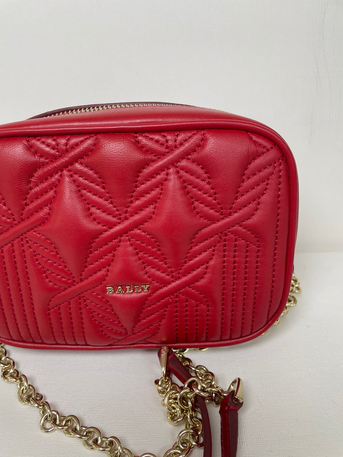 Preloved Bally Quilted Shoulder Bag