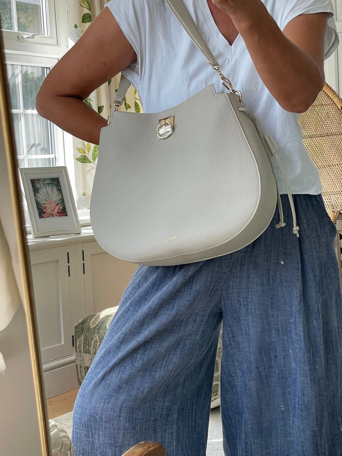 Preloved Mulberry Iris Hobo Shoulder Bag, Large