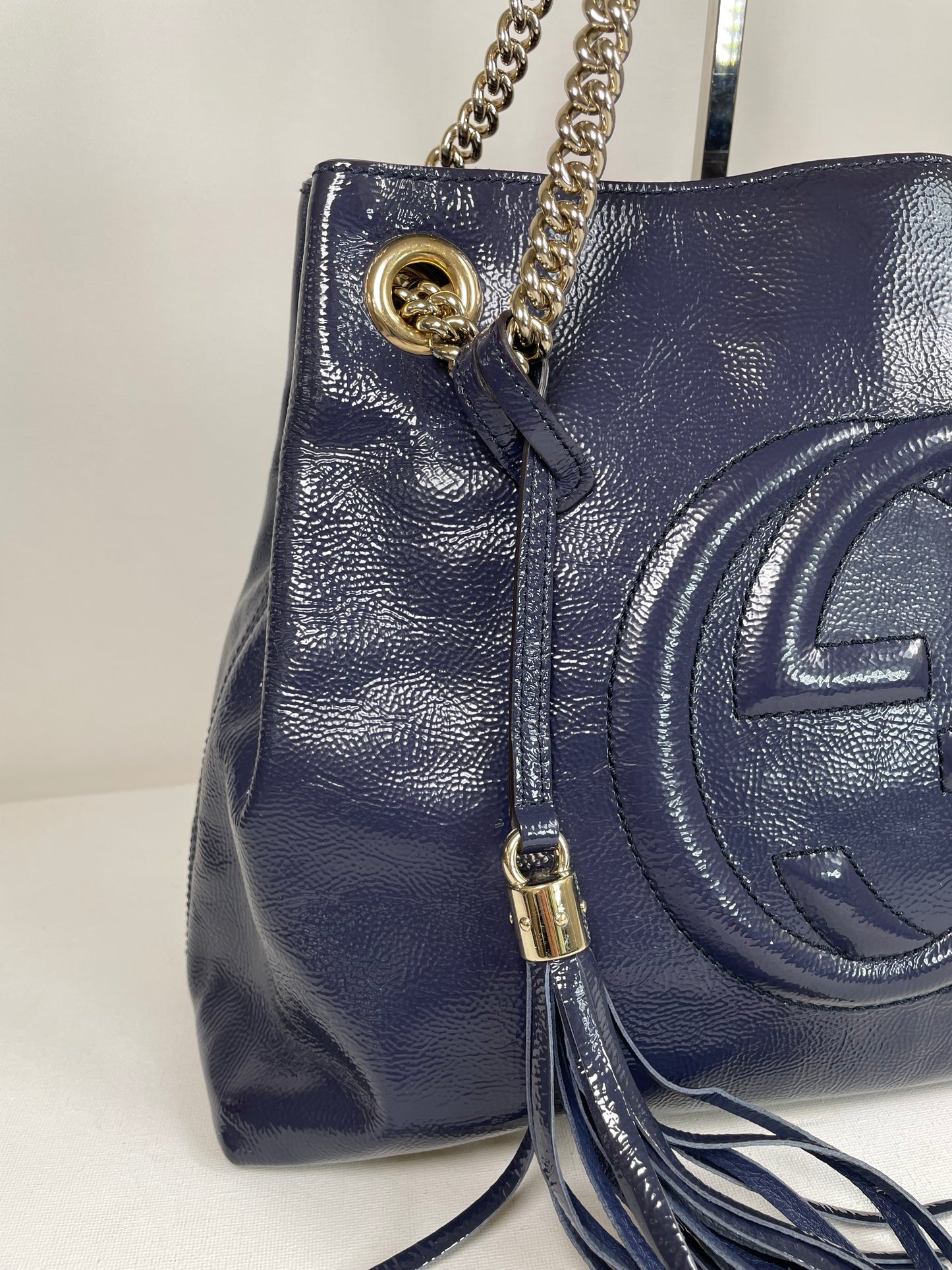 Preloved Gucci Soho Chain Shoulder Tote Bag, Medium