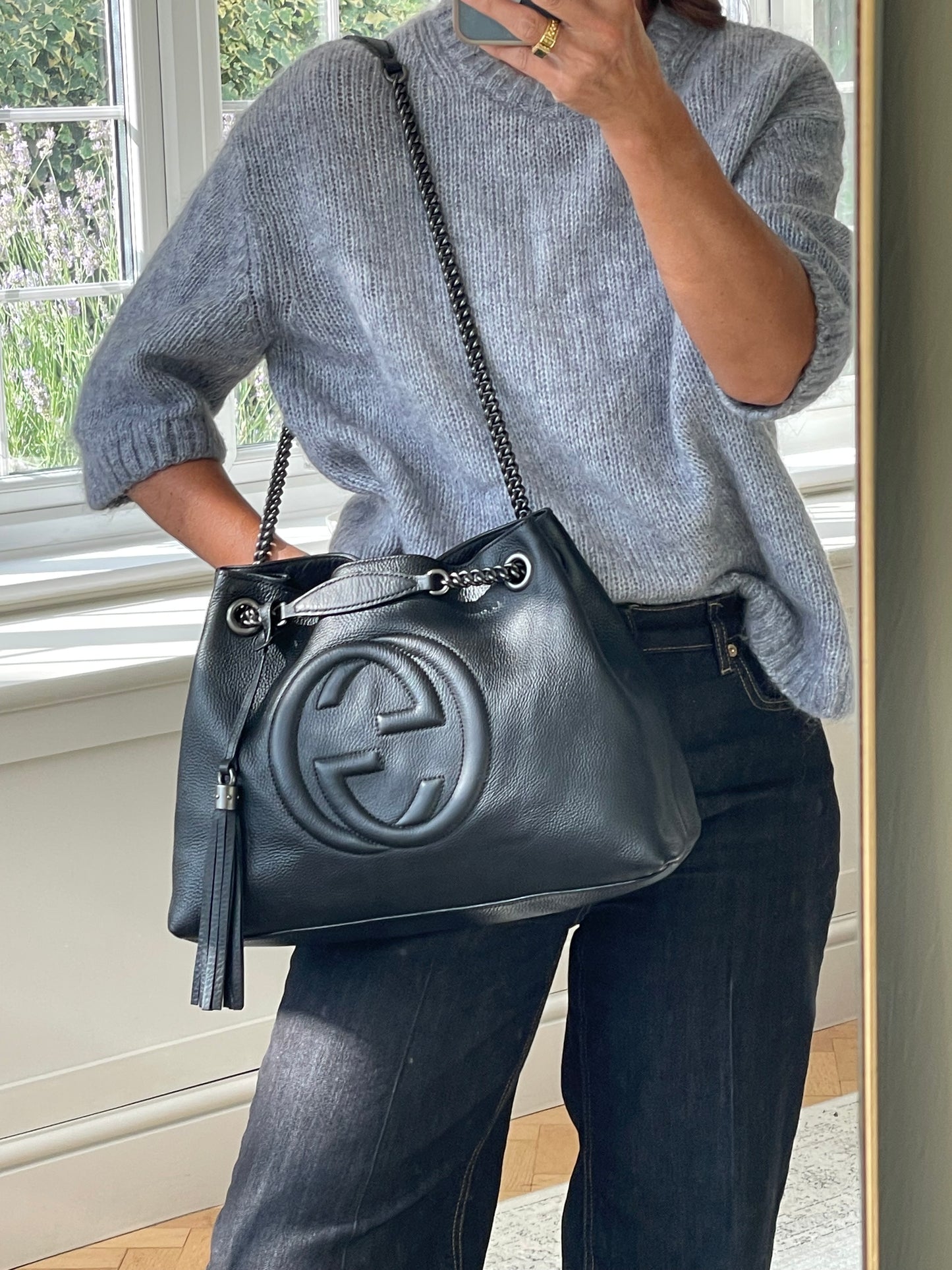 Preloved Gucci Soho Chain Double Handle Shoulder Tote Bag