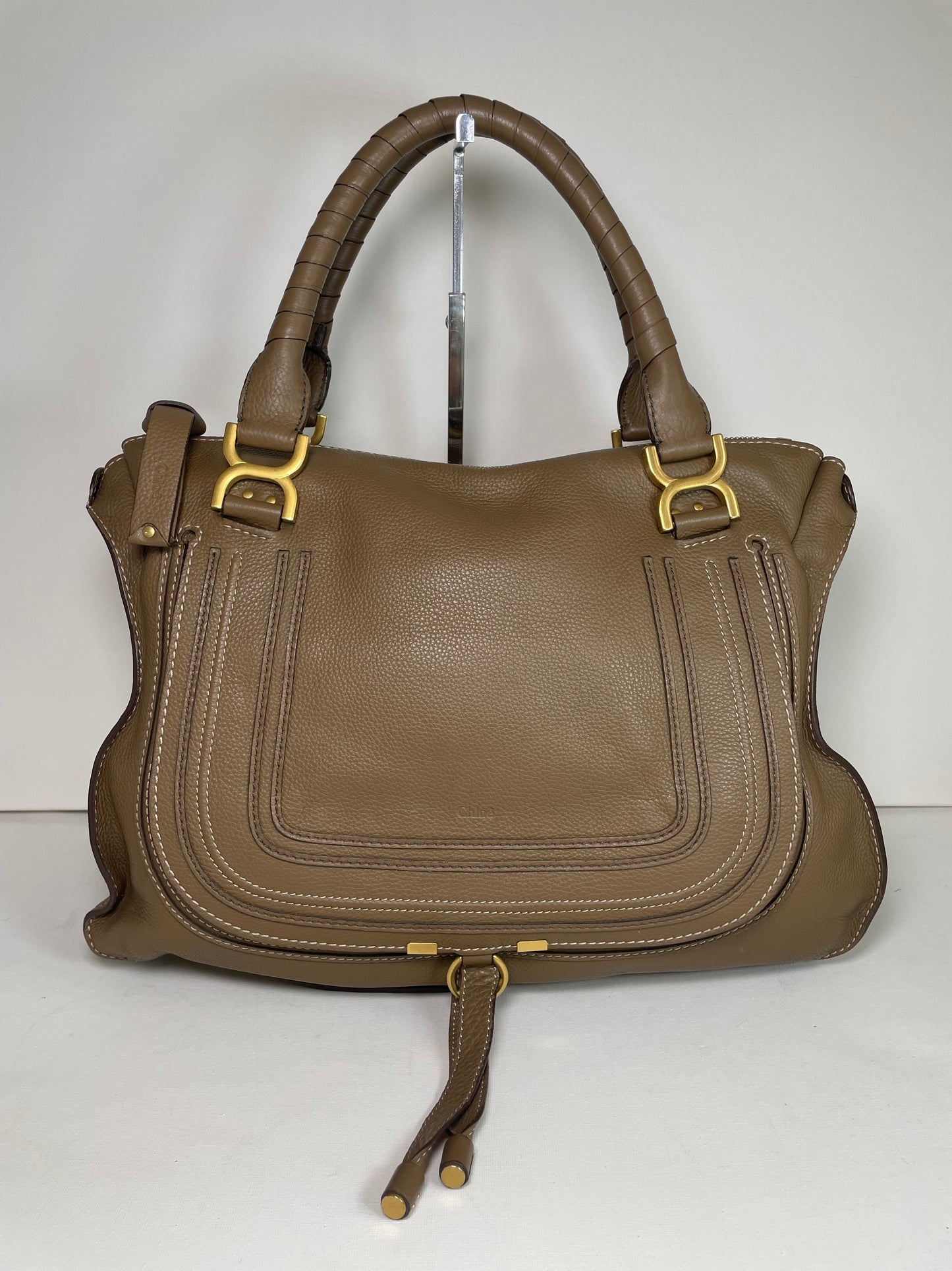 Preloved Chloe Marcie Satchel Shoulder Bag, Large