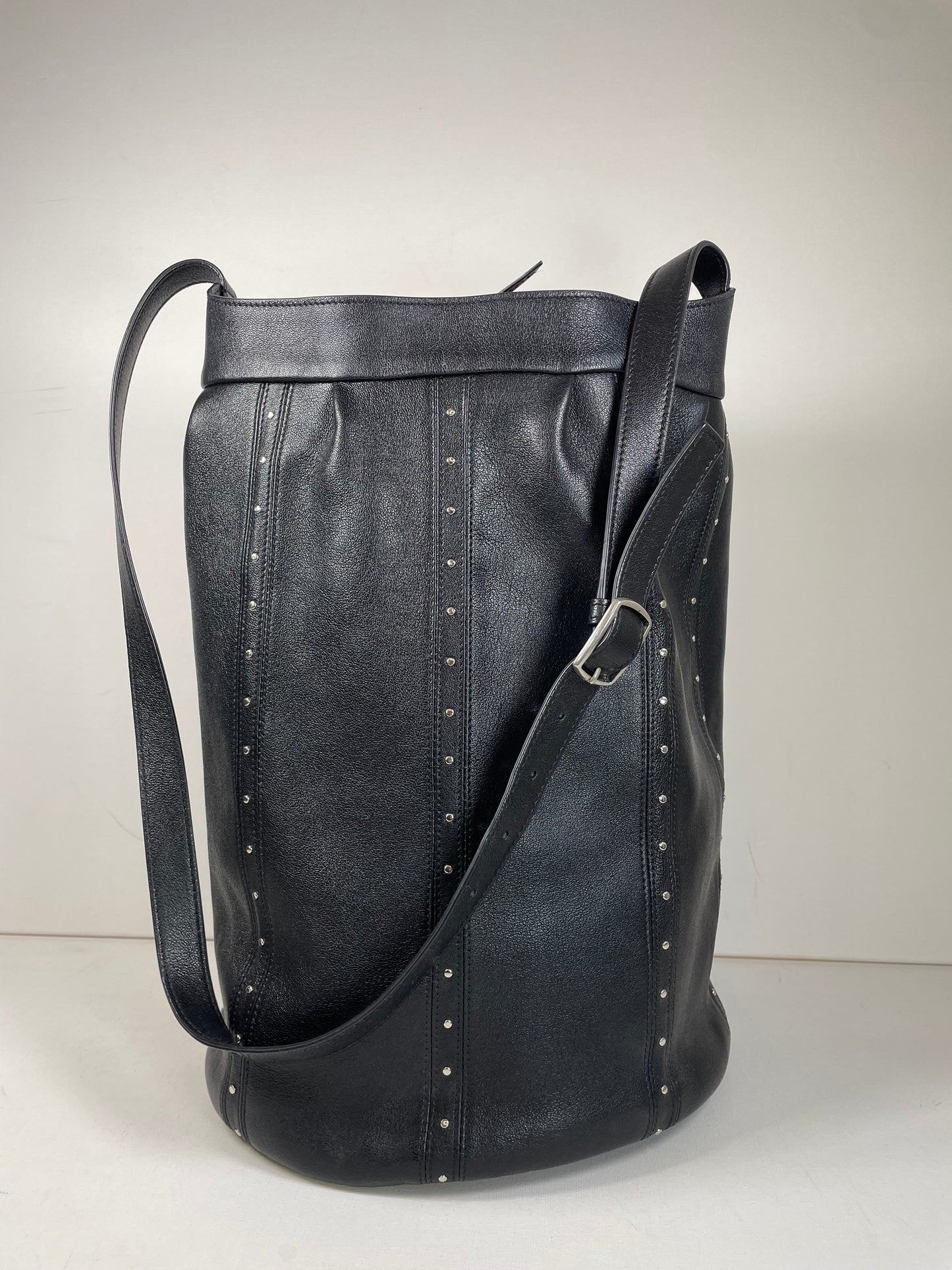 Preloved Celine Studded Shoulder Bucket Bag