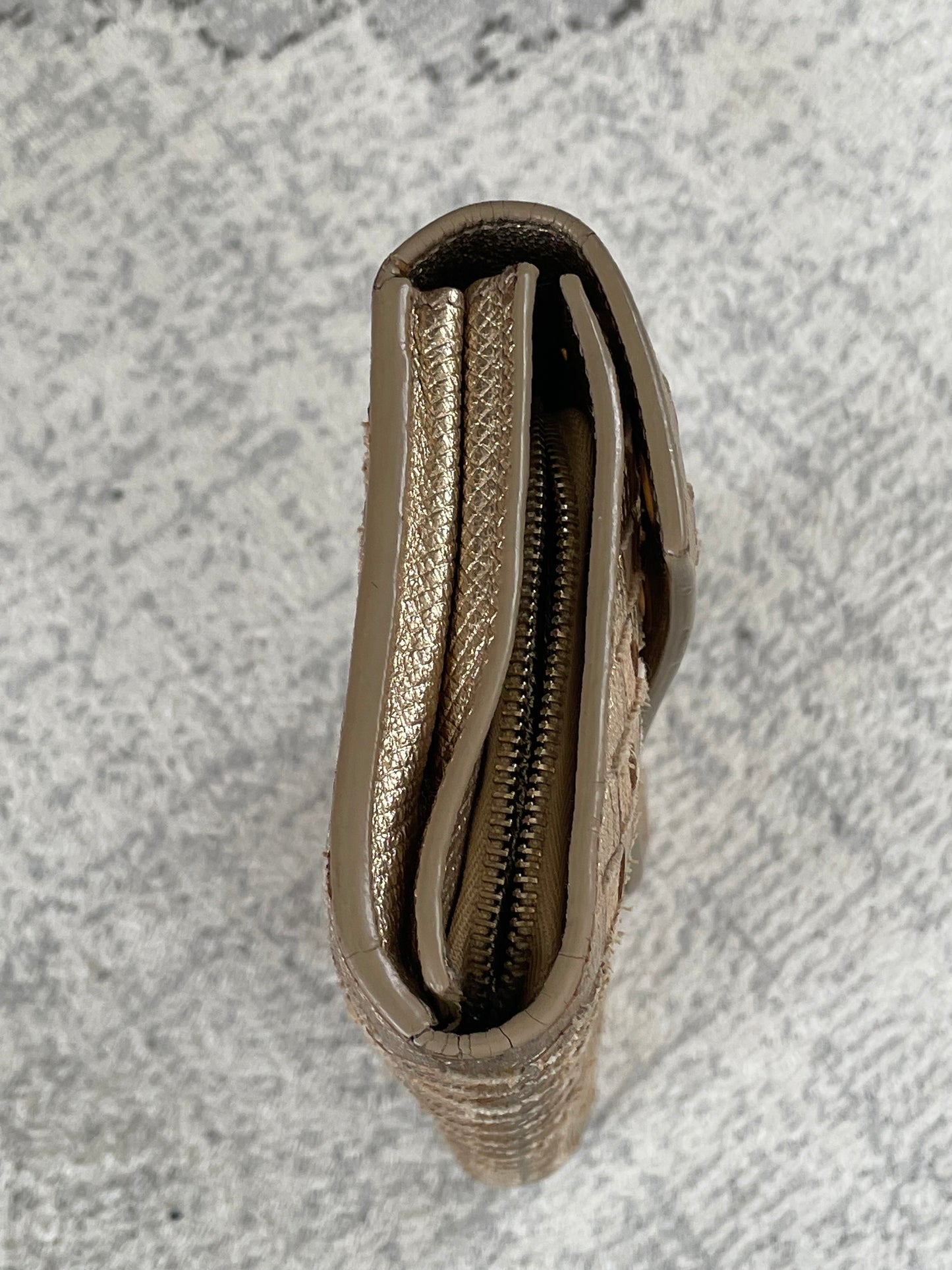 Preloved Bottega Veneta Intrecciato Grommet Continental Wallet