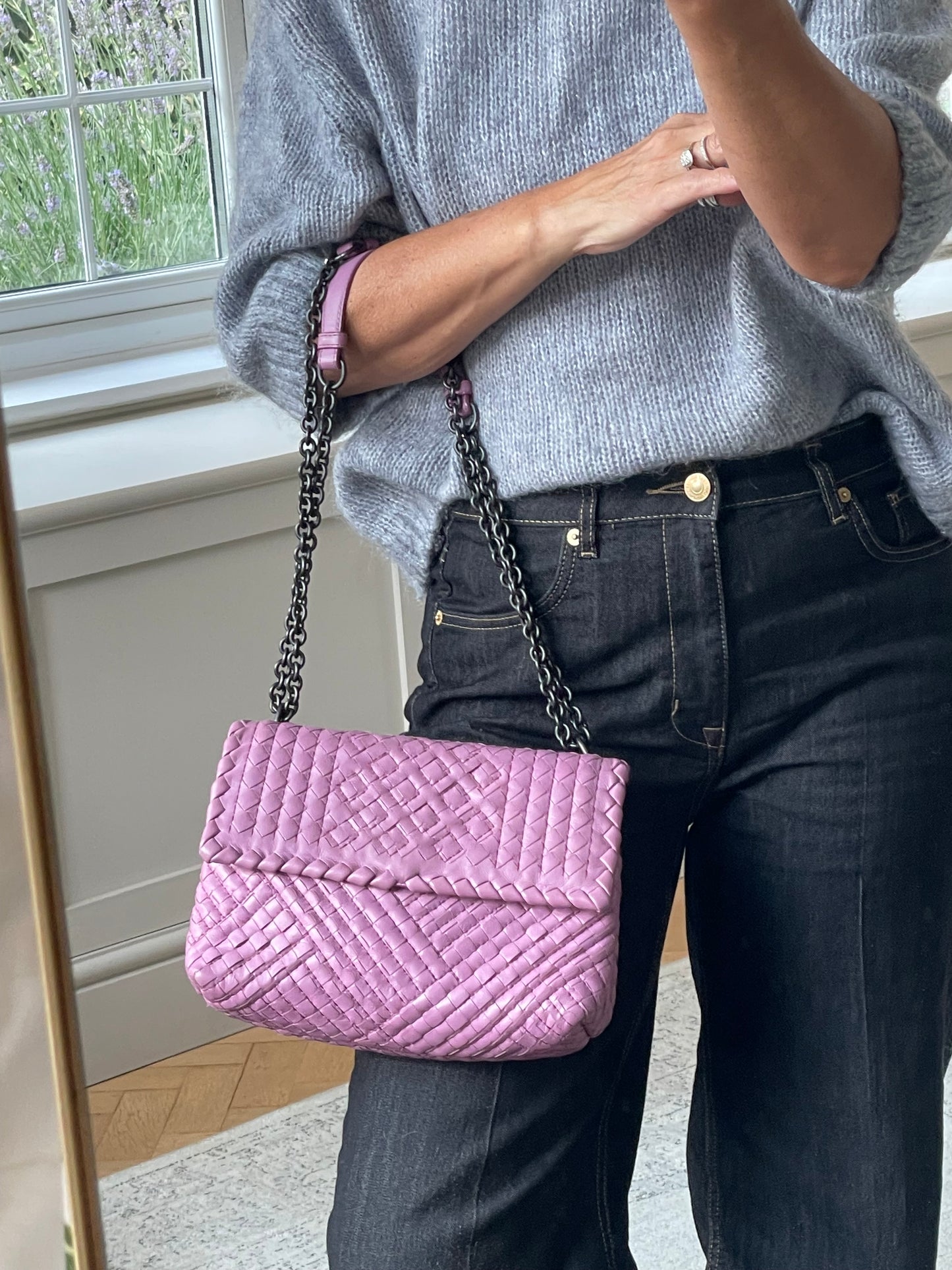 Preloved Bottega Veneta Boutis Intrecciato Olimpia Bag, Small